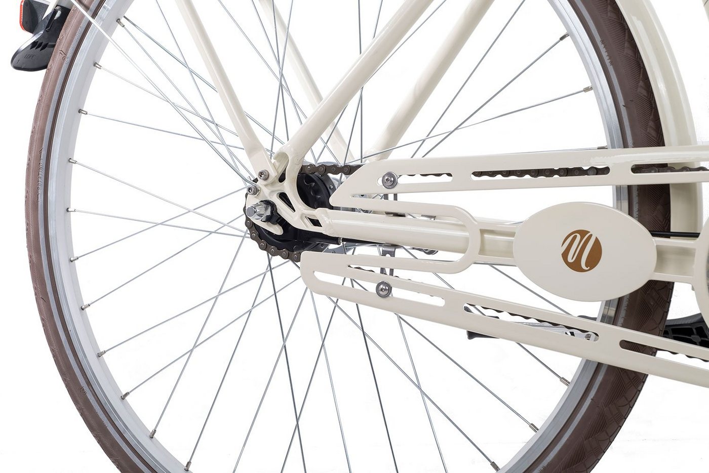 Thumbnail - Maxim Cityrad Anno 1902 Wave, 7 Gang Shimano Nexus 7 Rücktritt Schaltwerk, Damenrad Citybike Tiefeinstieg 26 Zoll weiß