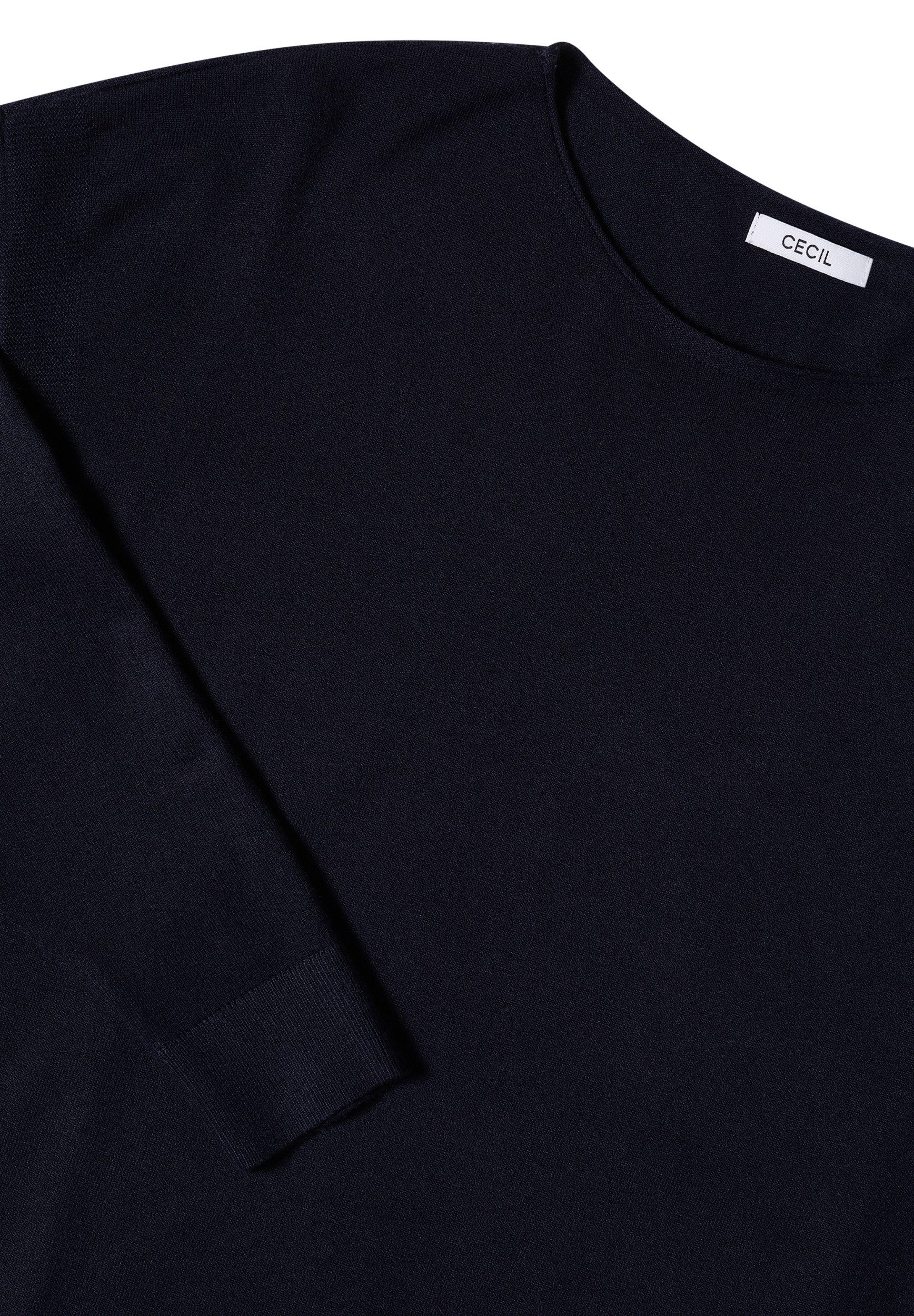 CECIL Strickpullover -CECIL Strickpullover U-Boot-Ausschnitt Langarm Strukt günstig online kaufen