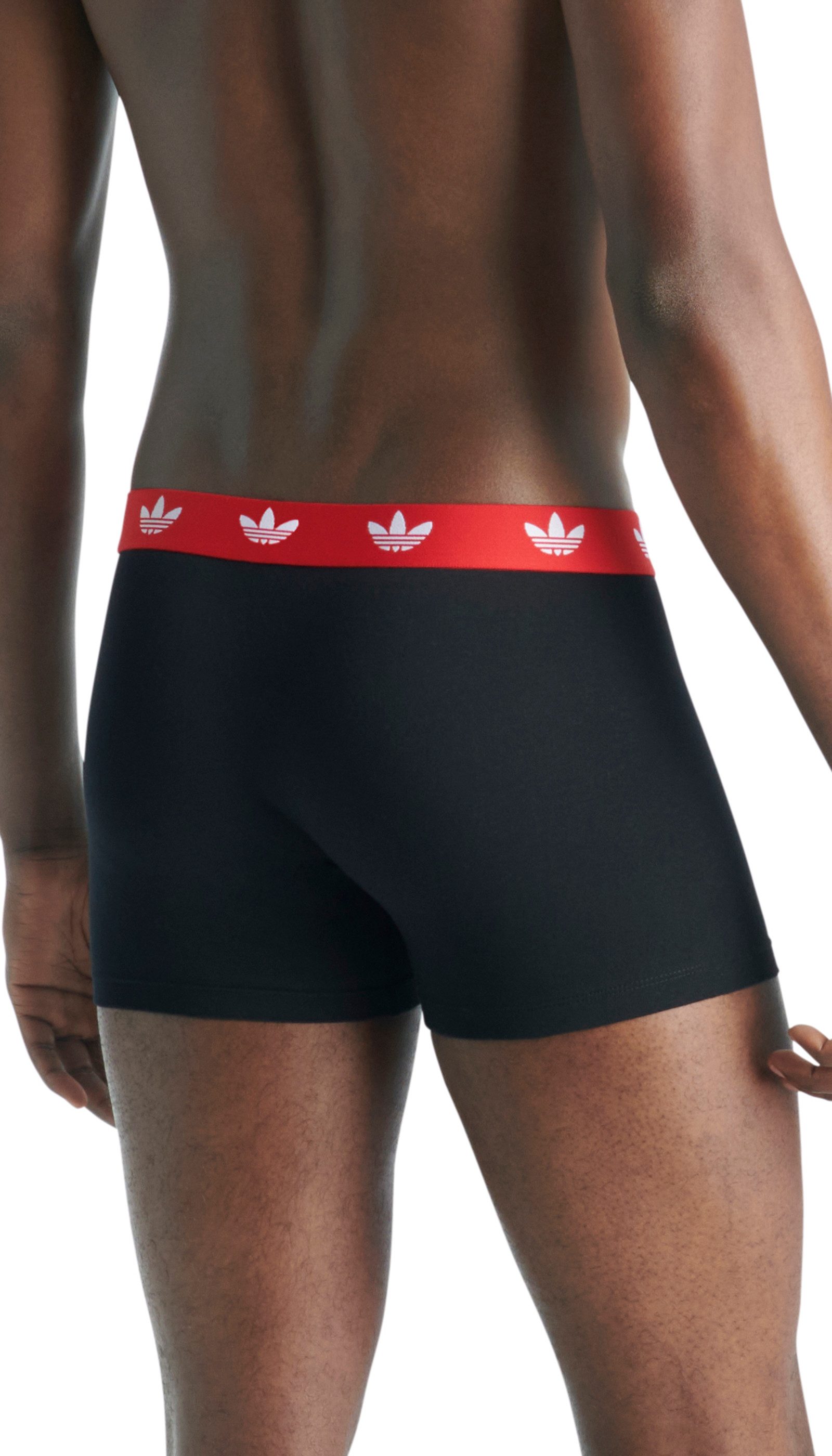 adidas Originals Trunk Comfort Flex Cotton (2er Pack) weich, elastisch, Baumwollmix, Logo-Bund, ohne Eingriff