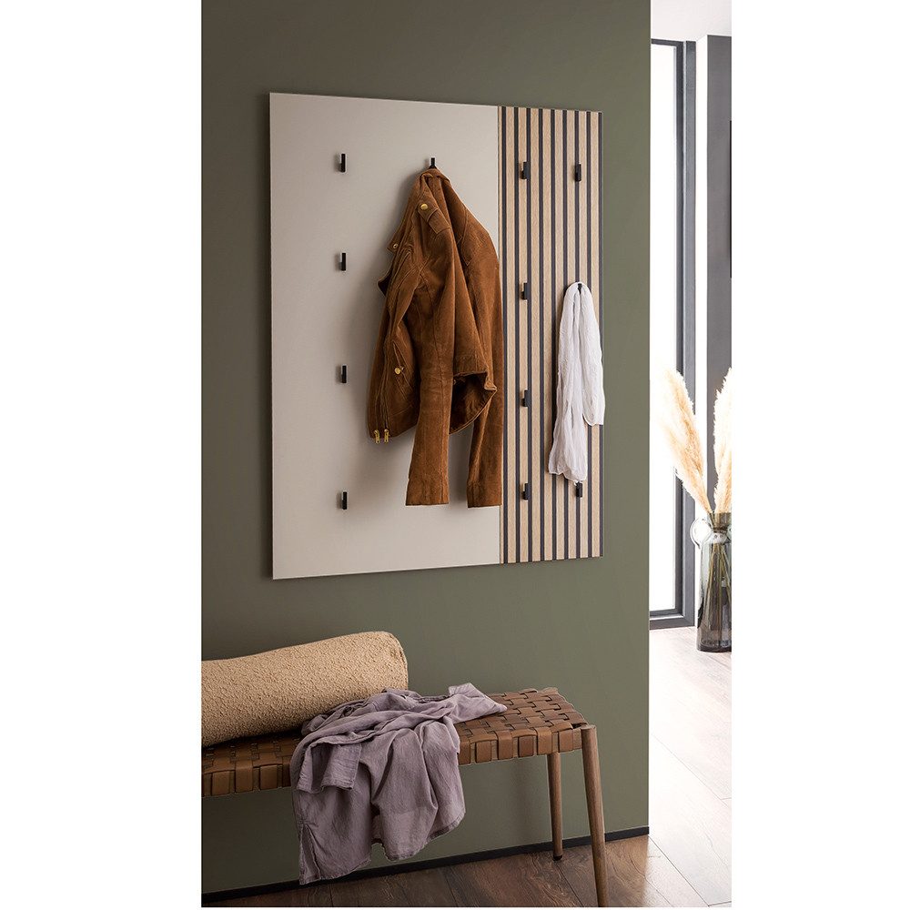 Lomadox Garderobenpaneel ALTAMURA-80, erweiterbare Garderobe Kleiderhaken m günstig online kaufen