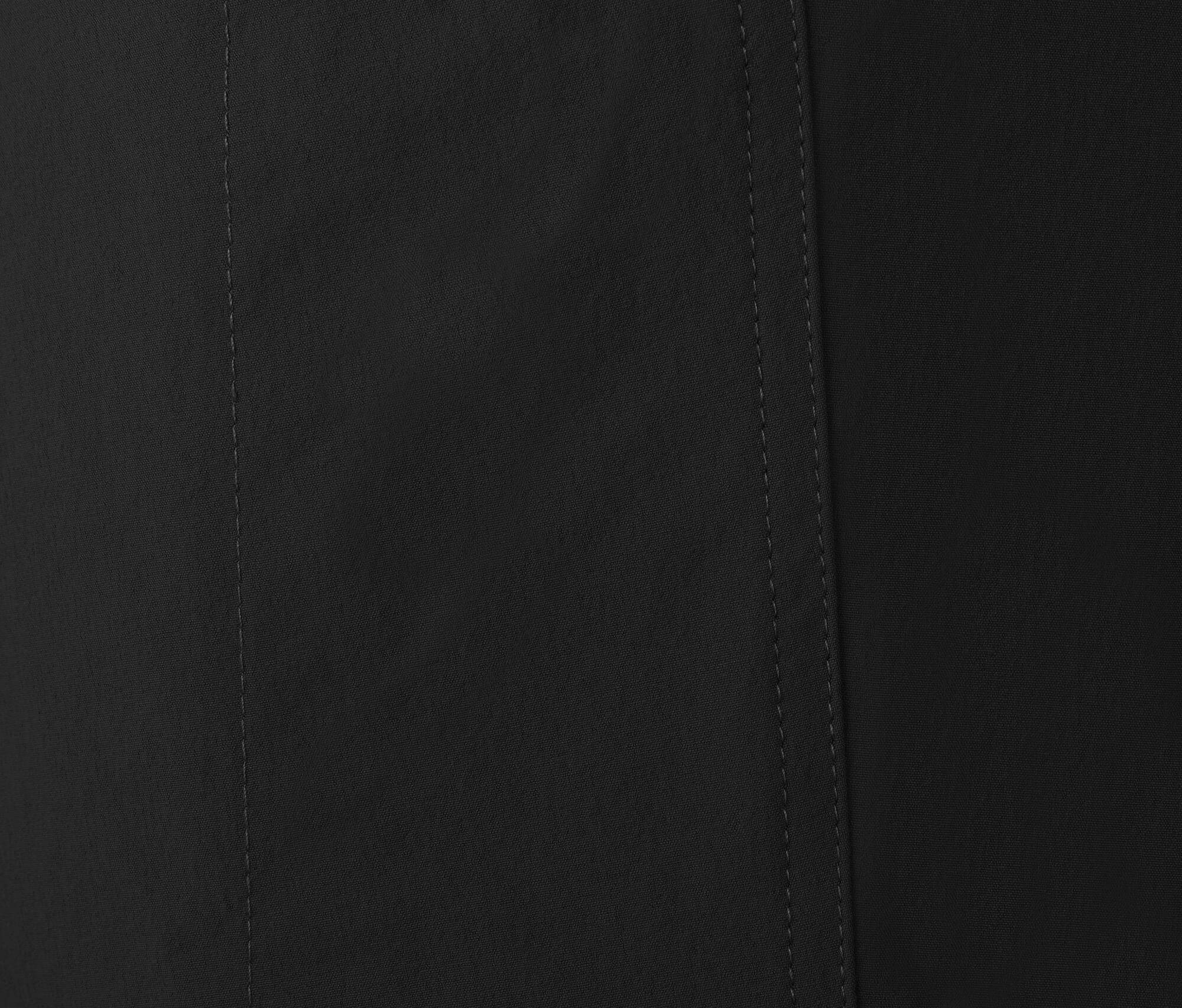 Bergson Outdoorhose BAKER ZIPP-Off Herren Wanderhose, vielseitig, pflegeleicht, Kurzgrößen, schwarz