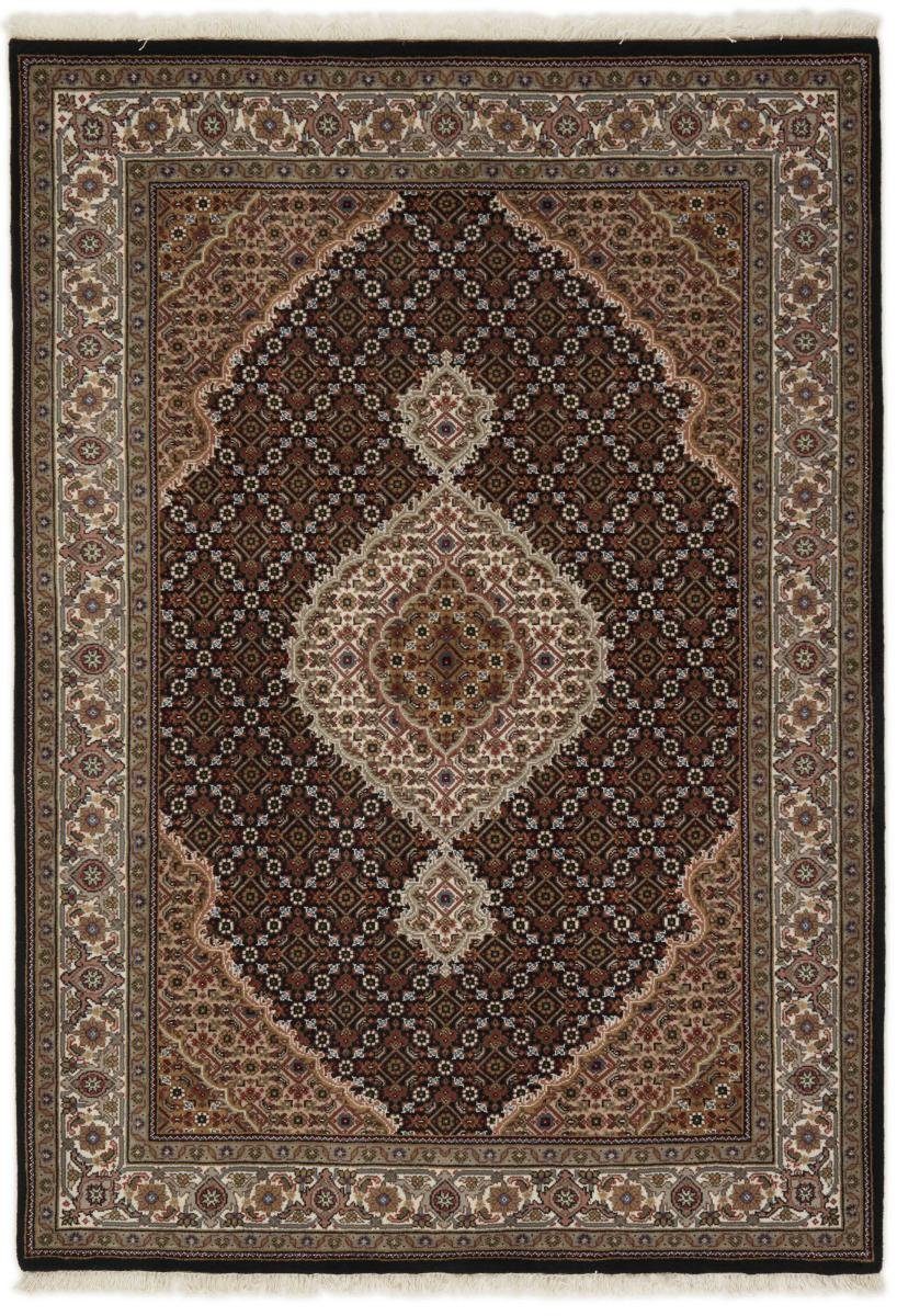 Orientteppich Indo Täbriz 145x204 Handgeknüpfter Orientteppich, Nain Trading, rechteckig, Höhe: 12 mm