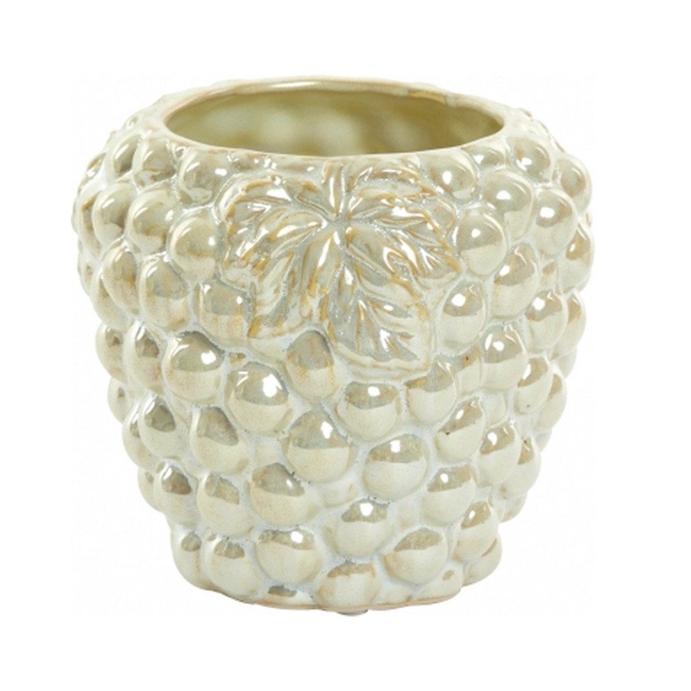 Light & Living Dekovase Dekovase Vase GRAPE Light & Living Blumenvase Ø15x14 cm Keramik Creme