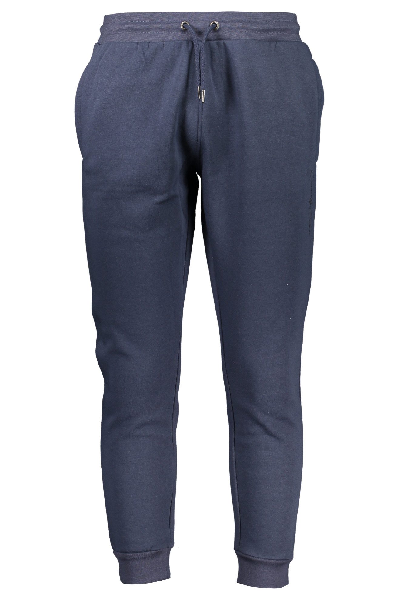 Cavalli Class 5-Pocket-Hose Elegante Damen-Sporthose: Blau mit Stickerei und elastischem Bund