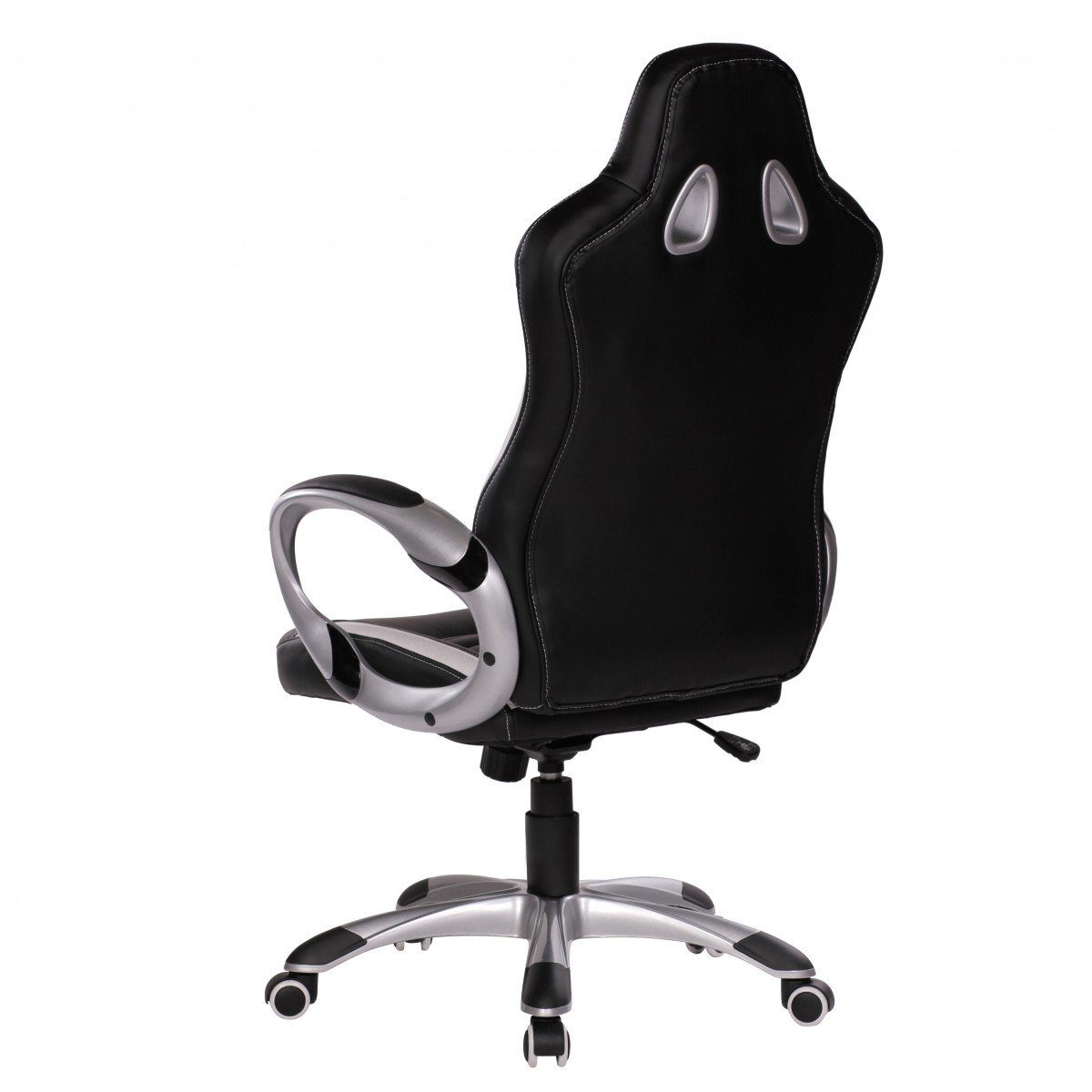 Amstyle Gaming Chair SPM1.211 (Kunstleder Bürostuhl Schreibtischstuhl Schwarz 110 Chefsessel kg), mit Armlehne Drehstuhl Lederoptik