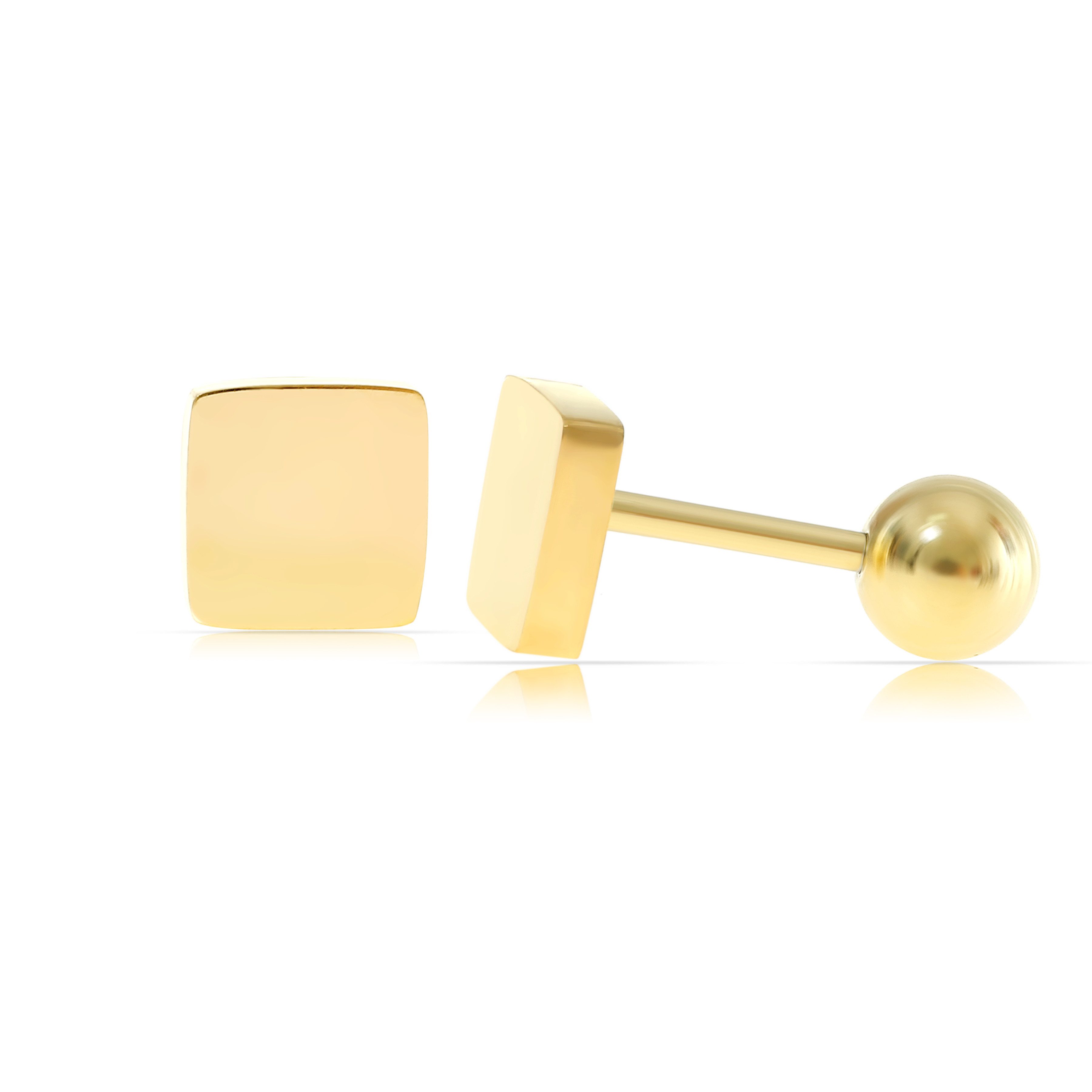Made by Nami Paar Ohrstecker Gold geometrische Ohrstecker aus Edelstahl min günstig online kaufen