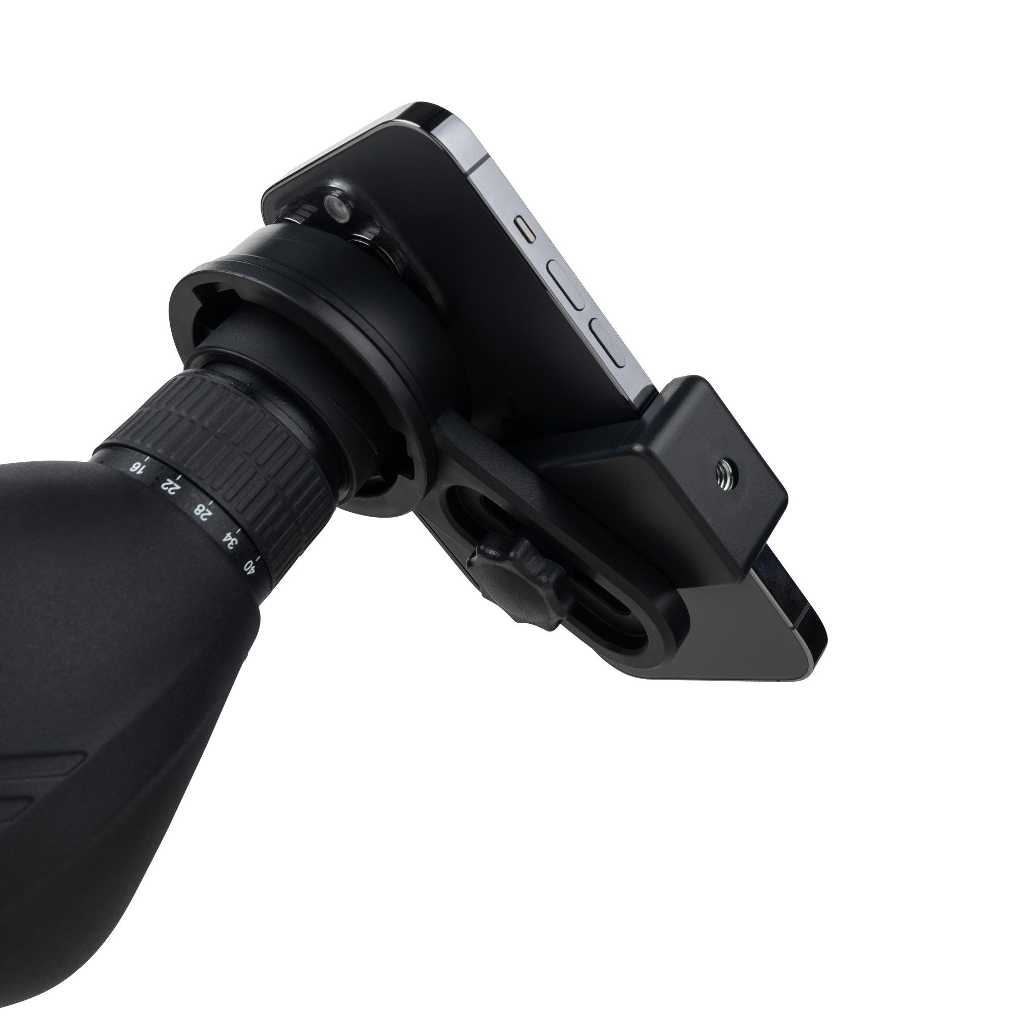 Dörr Handyhalterung für Spektive, Ferngläser & Teleskope, Fotoadapter Spektiv (Smartphone Fotoadapter für Naturfotografie, Jäger & Sportschützen)