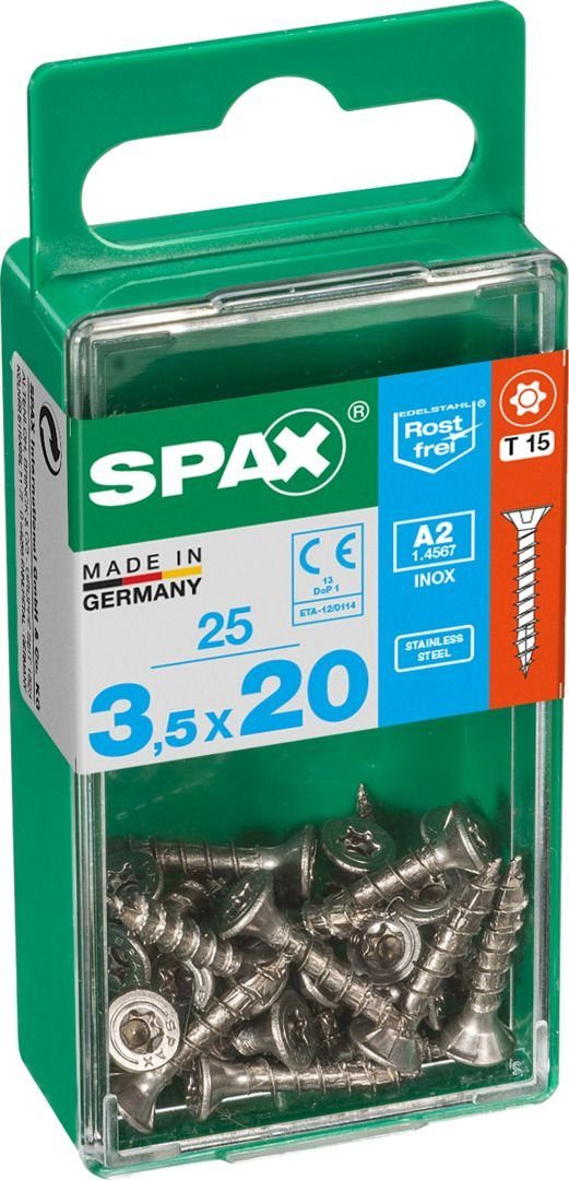 Spax TX 15 x Universalschrauben SPAX Holzbauschraube mm 25 20 3.5 -