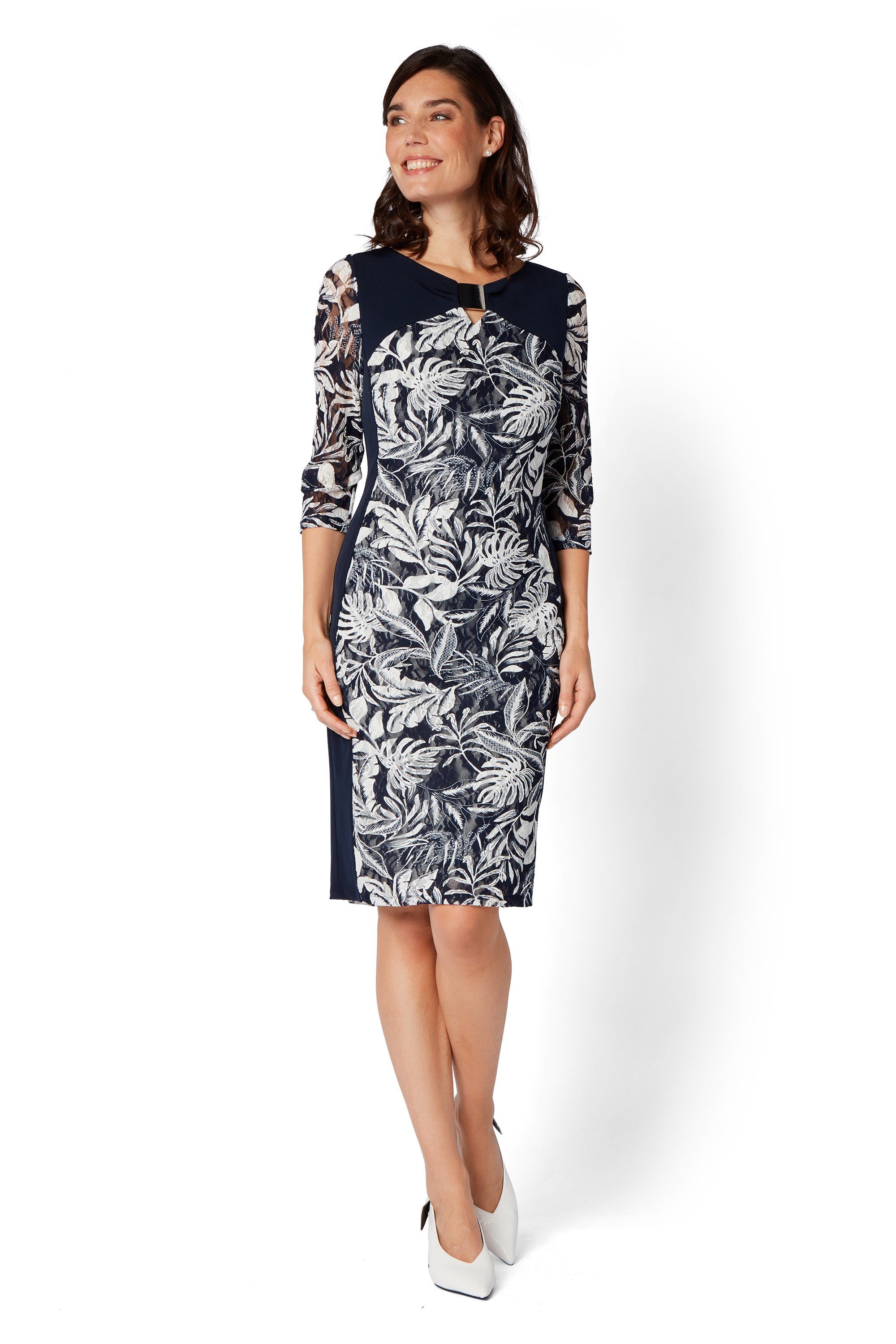HERMANN LANGE Collection Abendkleid Spitzenkleid mit Spange - elegant | Abendkleider