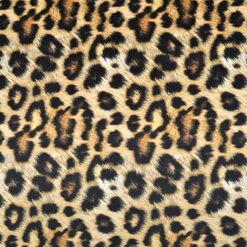 Stofferia Stoff Polsterstoff Samt-Digitaldruck Leopard Goldbraun, Breite 140 cm, Meterware