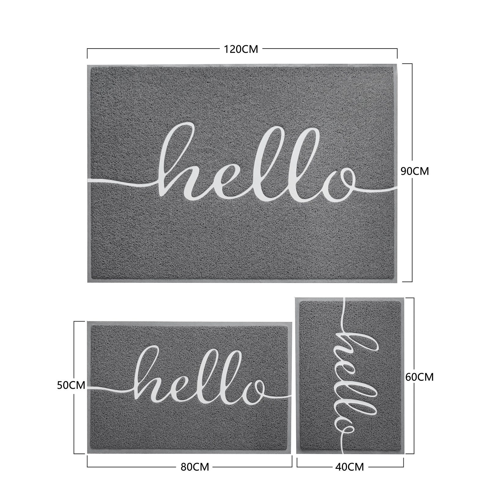 Kubus Fußmatte für den Eingangsbereich Vinyl Spaghettimatte, Erhältlich in günstig online kaufen