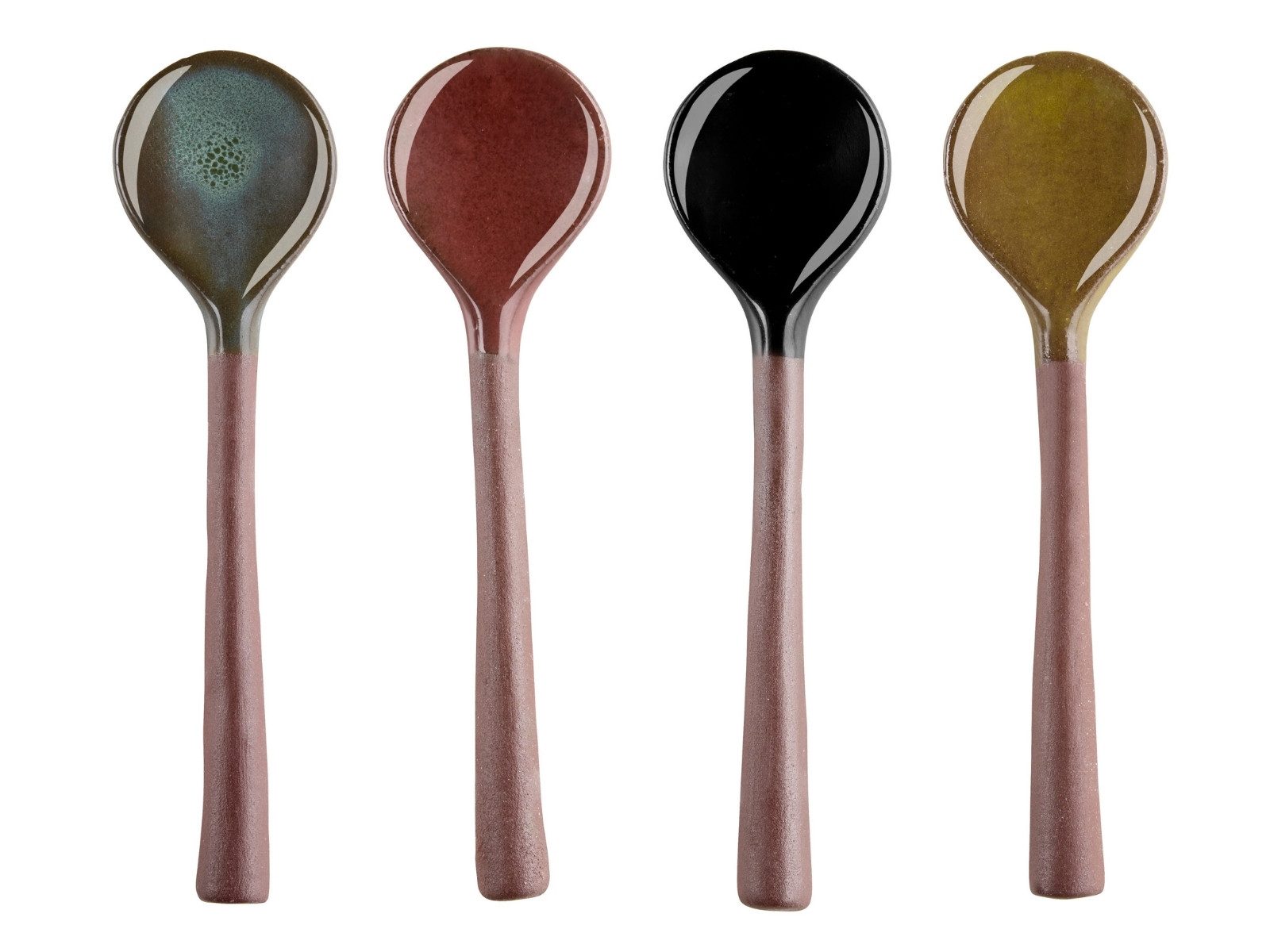 ASA SELECTION Servierlöffel umami Keramiklöffel Set glänzend 12cm 4tlg