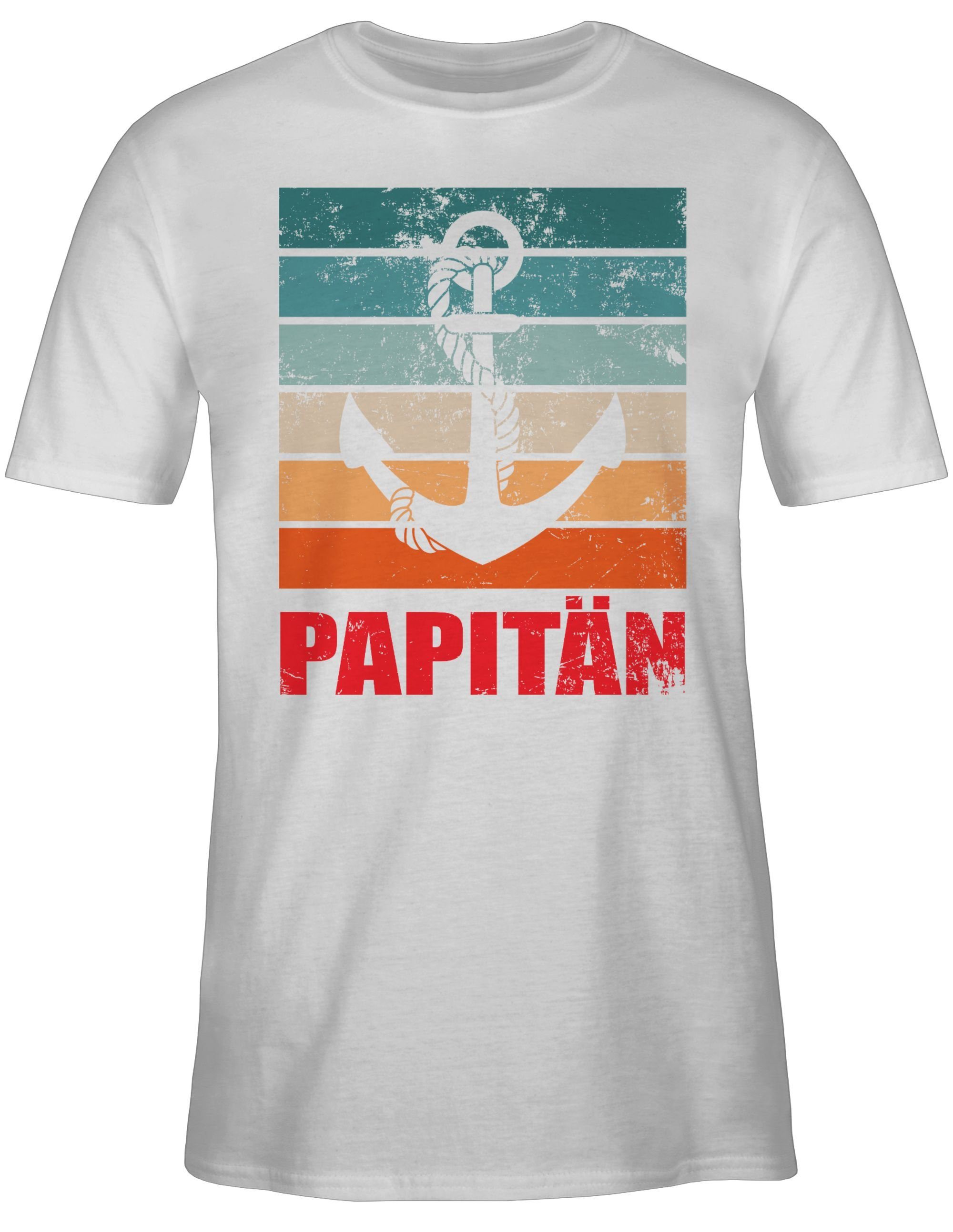 Shirtracer T-Shirt Papitän Papa Kapitän Geschenk günstig online kaufen