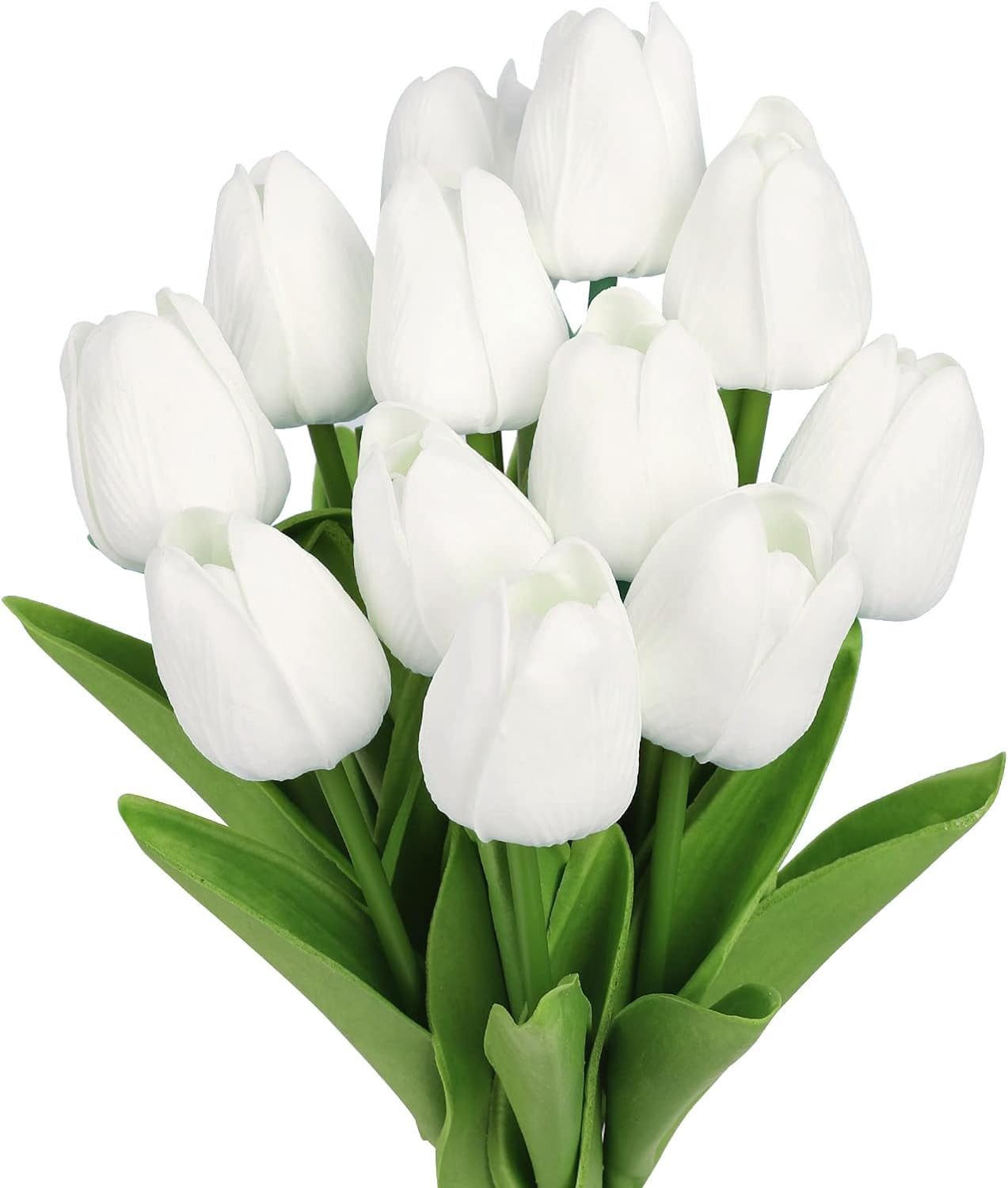 Kunstblumenstrauß 10 Stück Künstliche Tulpen Kunstblume günstig online kaufen