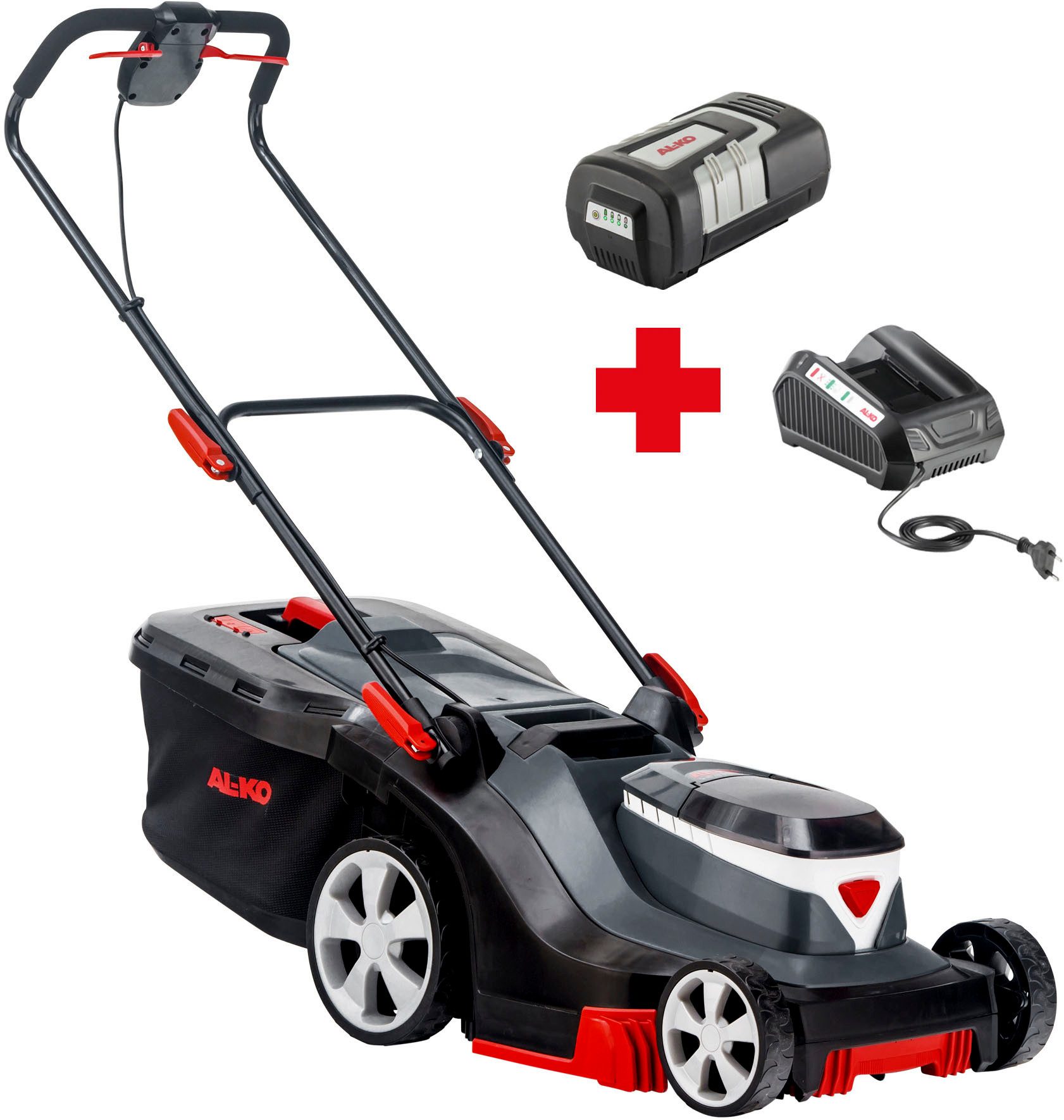 AL-KO Akkurasenmäher 38.5 Li Comfort, 38 cm Schnittbreite, inkl. Akku und Ladegerät