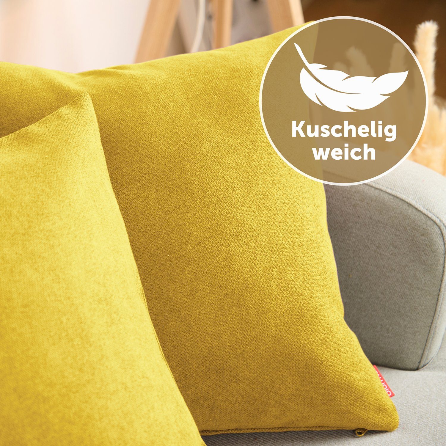 Blumtal Kissenbezug Chenille - Kuscheliges Zierkissen, günstig online kaufen