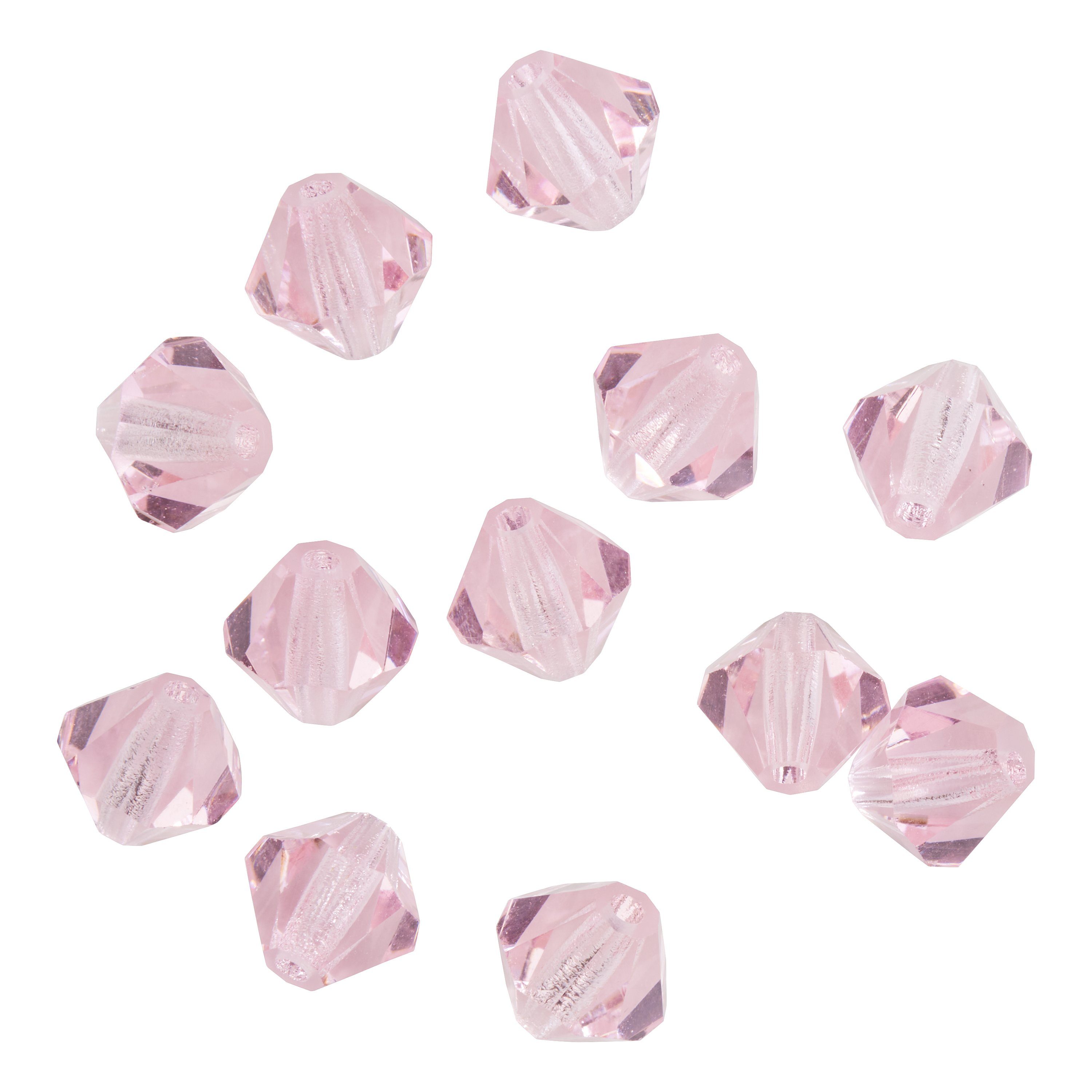 Pracht Bastelperlen Glasschliffglitzerperlen, 6 mm