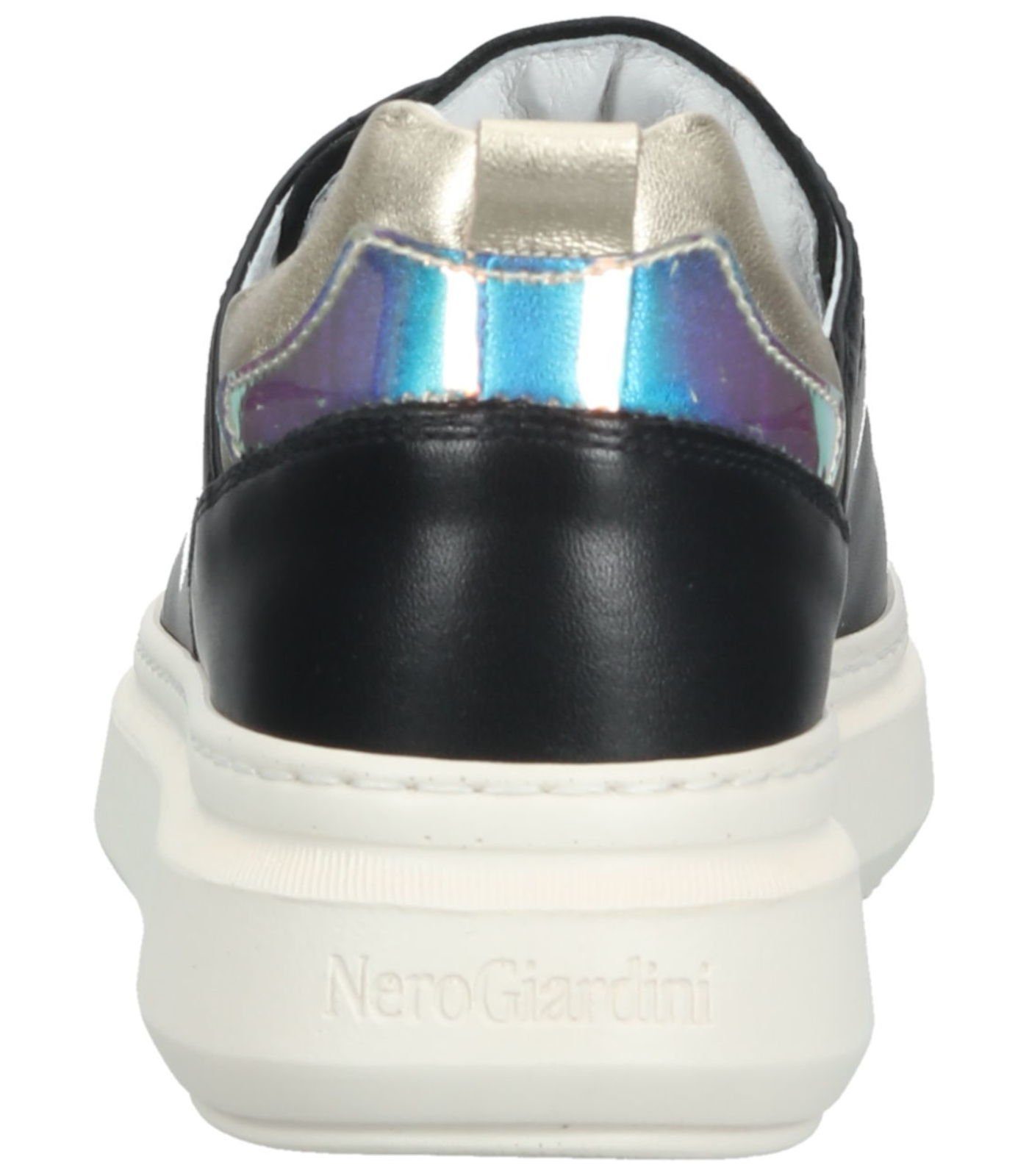 Leder/Textil Nero Sneaker Sneaker Giardini