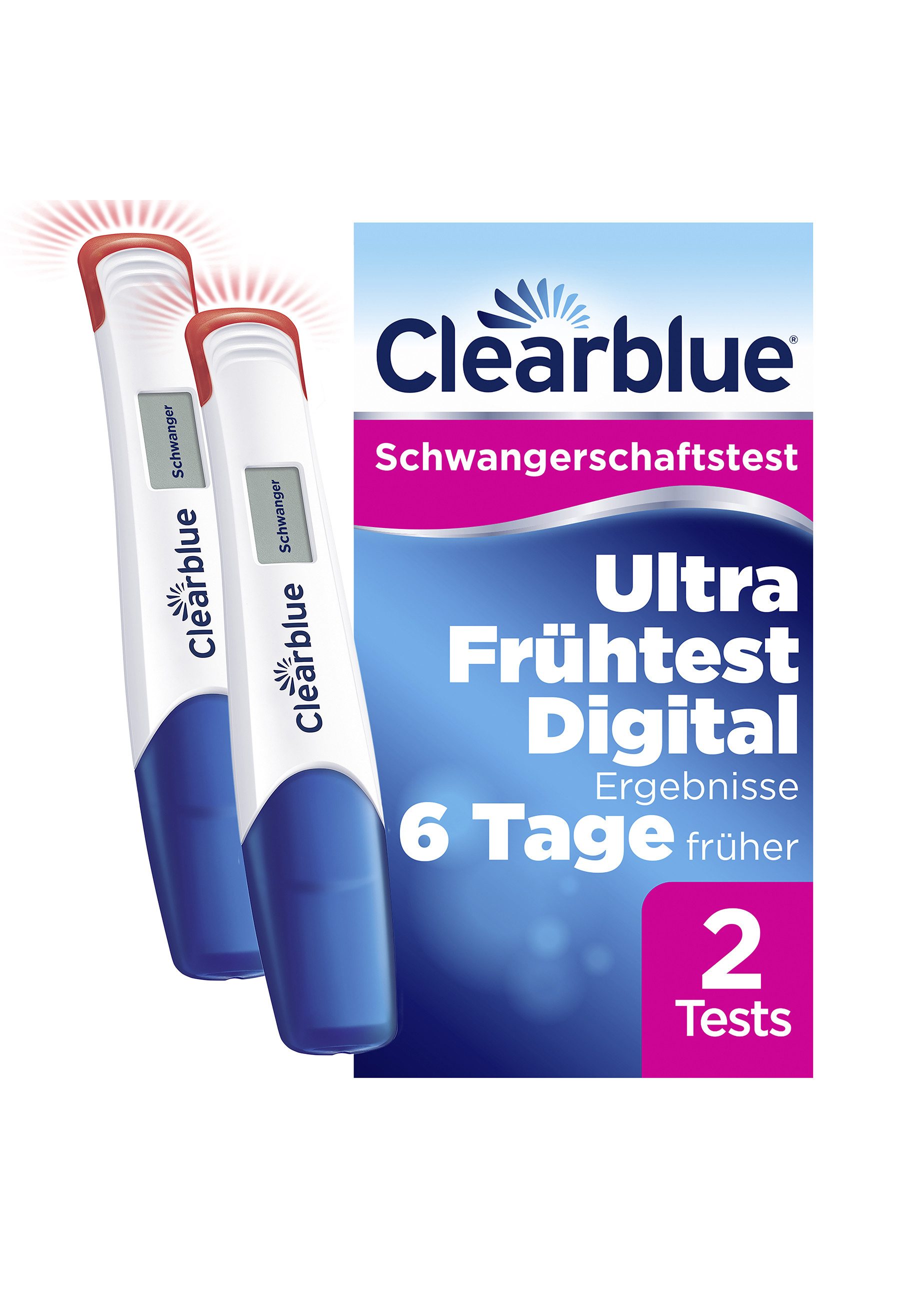 Schwangerschaftstest Schwangerschaftstest ULTRA FRÜH DIGITAL 2er