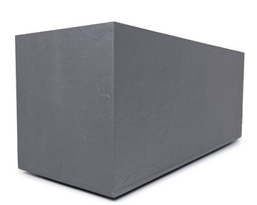 ONDIS24 Pflanzkübel Blumenkübel Blumentopf Vulkan 100cm Vulkan/Basalt Optik, mit Wasserspeicher Pflanzenkasten winterfest, 100 x 40 x 43,5 (H) cm