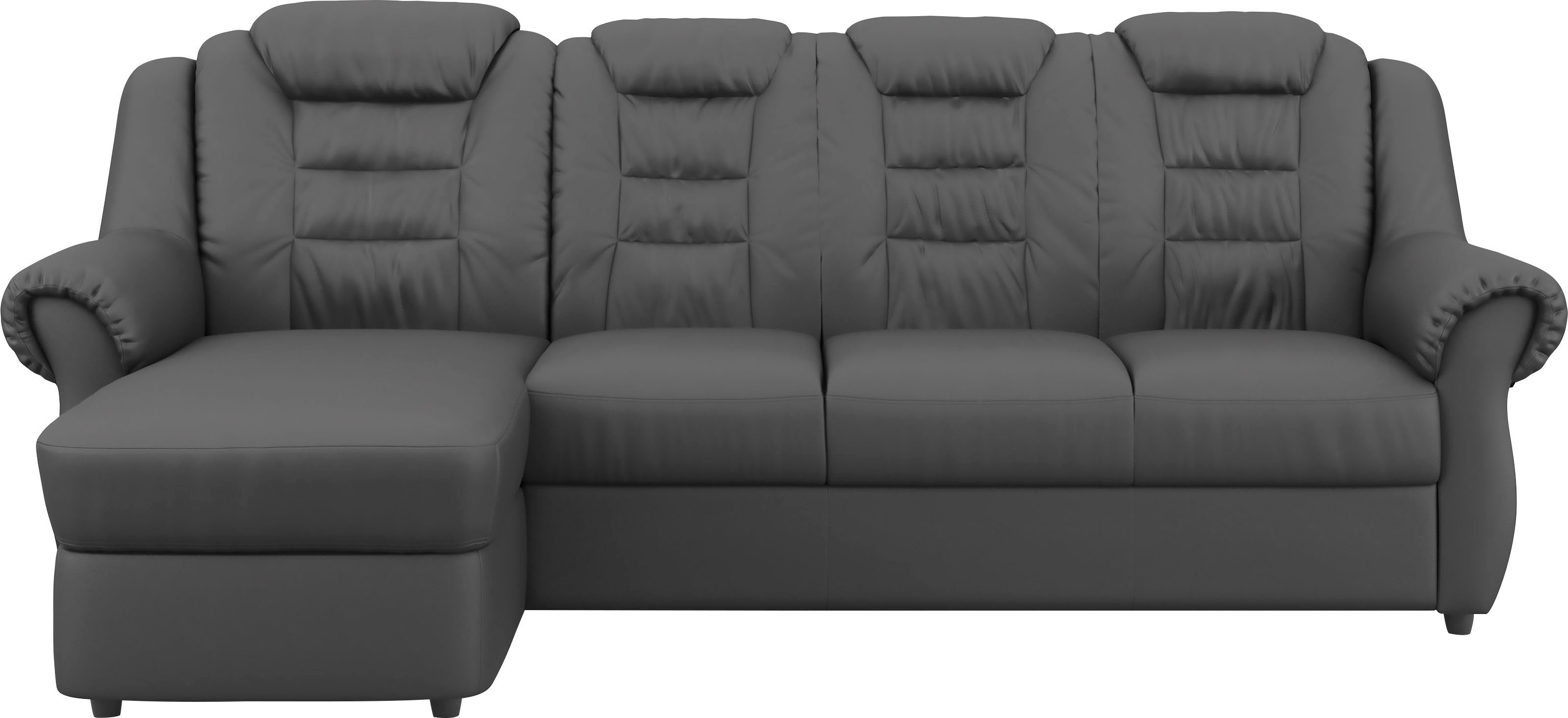 Home affaire Ecksofa Boston L-Form, mit hoher Rückenlehne, wahlweise mit Bettfunktion