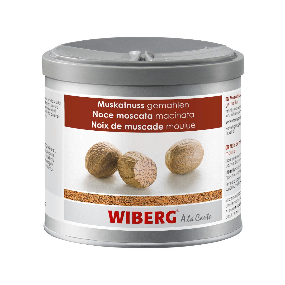 WIBERG Gewürz, Wiberg Muskatnuss gemahlen unverwechselbares Aroma Packung 240g