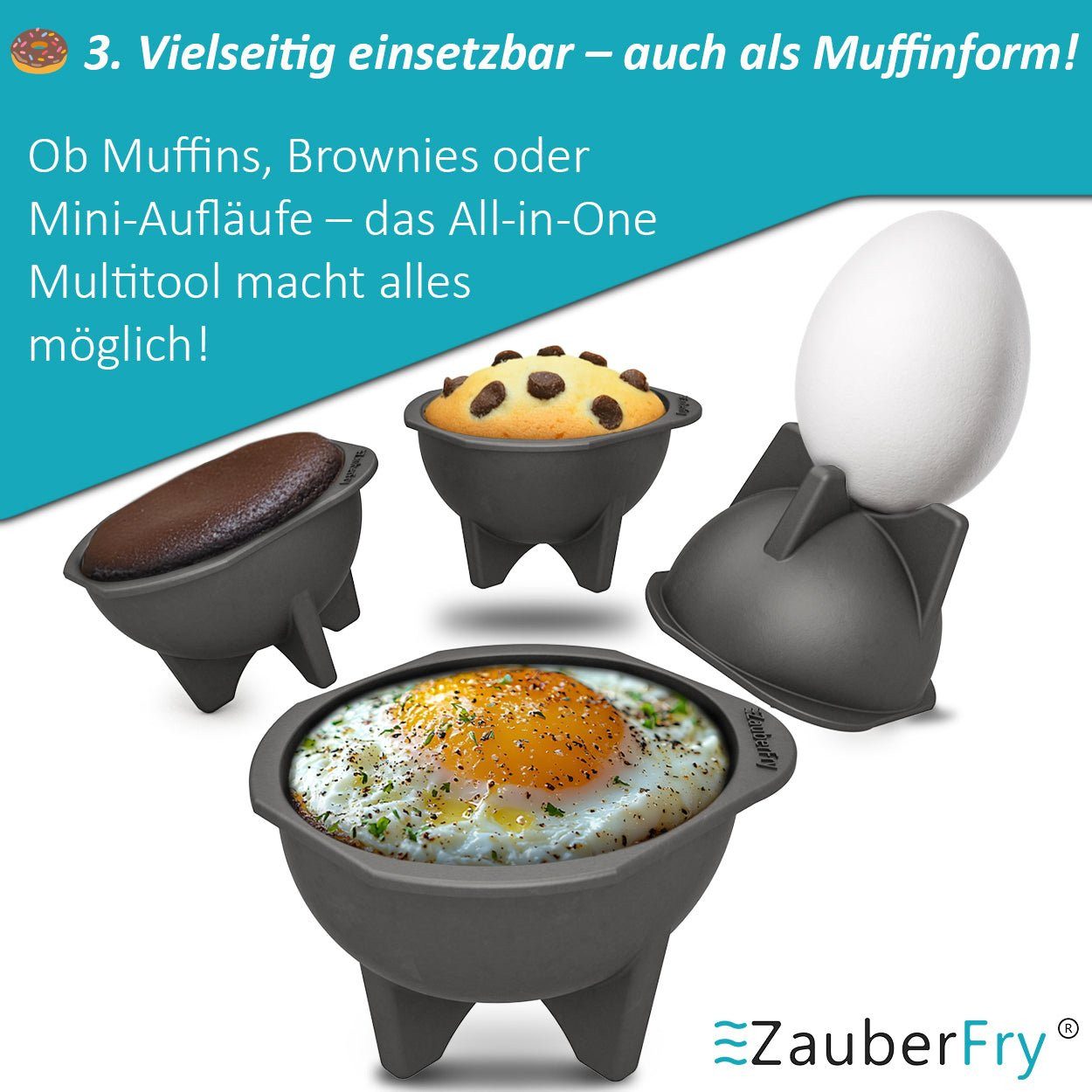 Wundermix Küchenmaschinen Zubehör-Set, Zubehör für "Airfryer" – Bild 5 von 5