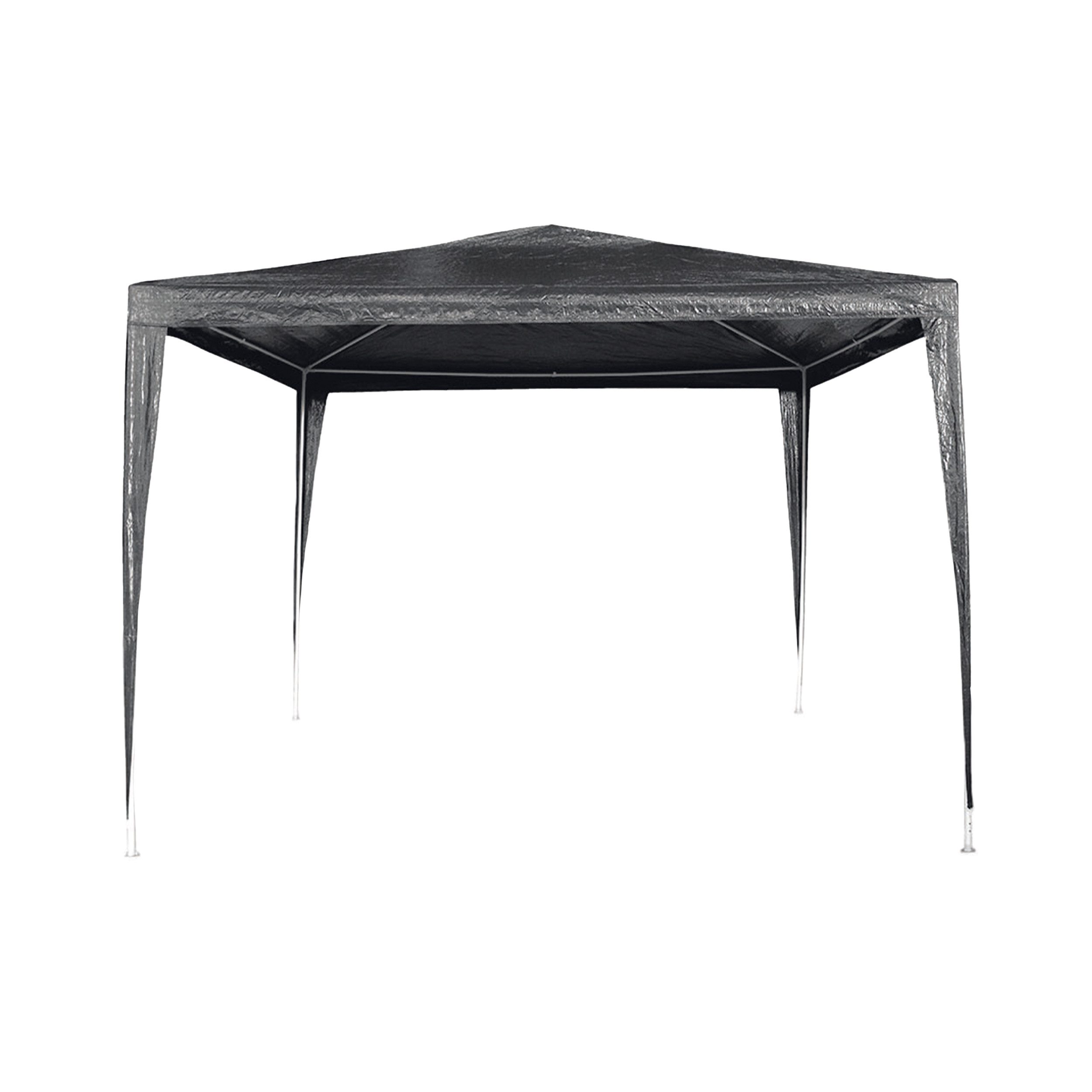 TOPCENT Pavillon Pavillon, Partyzelt "VALENCIA", 3 x 3 m in anthrazit