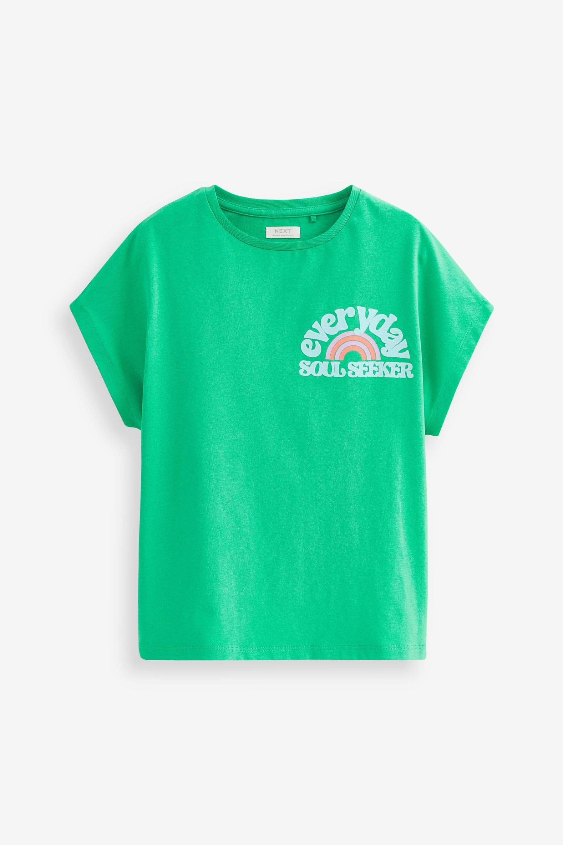 (4-tlg) T-Shirts T-Shirt mit Next 4er-Pack Slogan