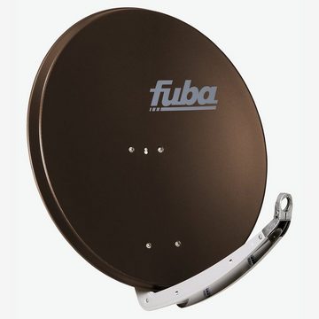 fuba daa 850 Satellitenantenne Alu Braun DELUXE Twin LNB Sat SAT-Antenne