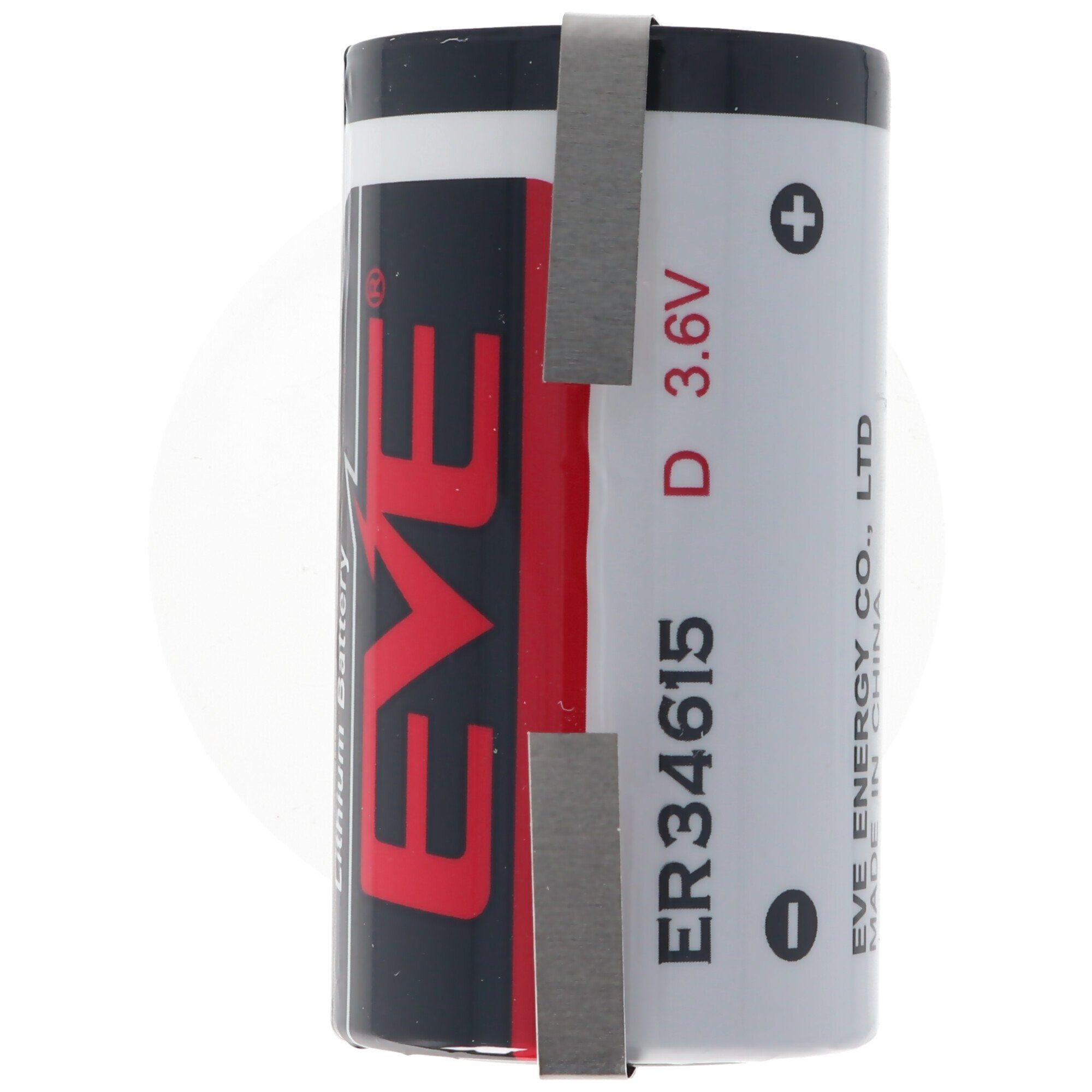 EVE EVE ER34615 D S EVE Herst.Nr: ER34615DSEVE 3,6 Volt 19000mAh mit Lötf Batterie, (3,6 V) | Batterien