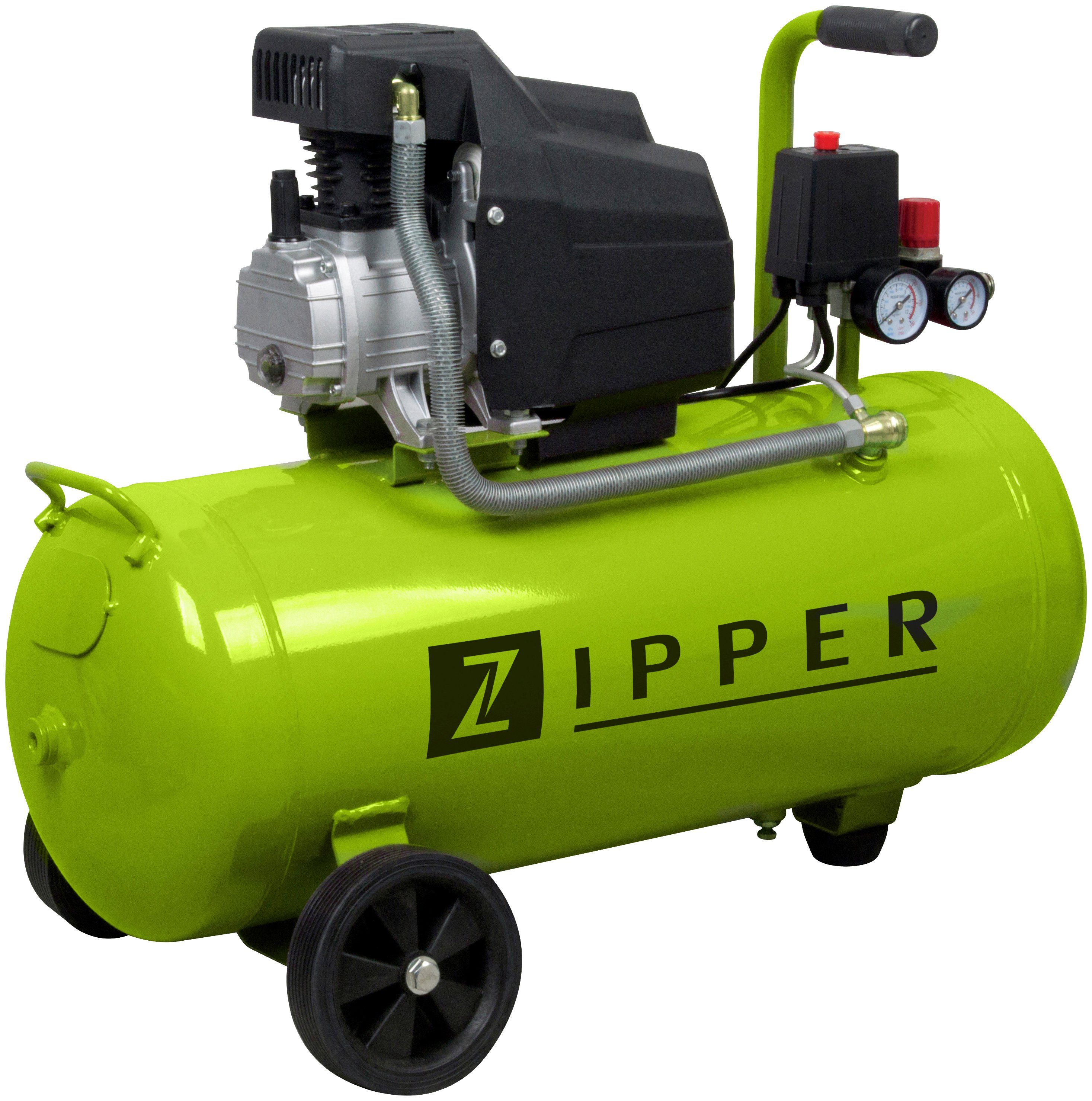 ZIPPER Kompressor ZI-COM50E, 1100 W, max. 8 bar, 50 l | Druckluftgeräte