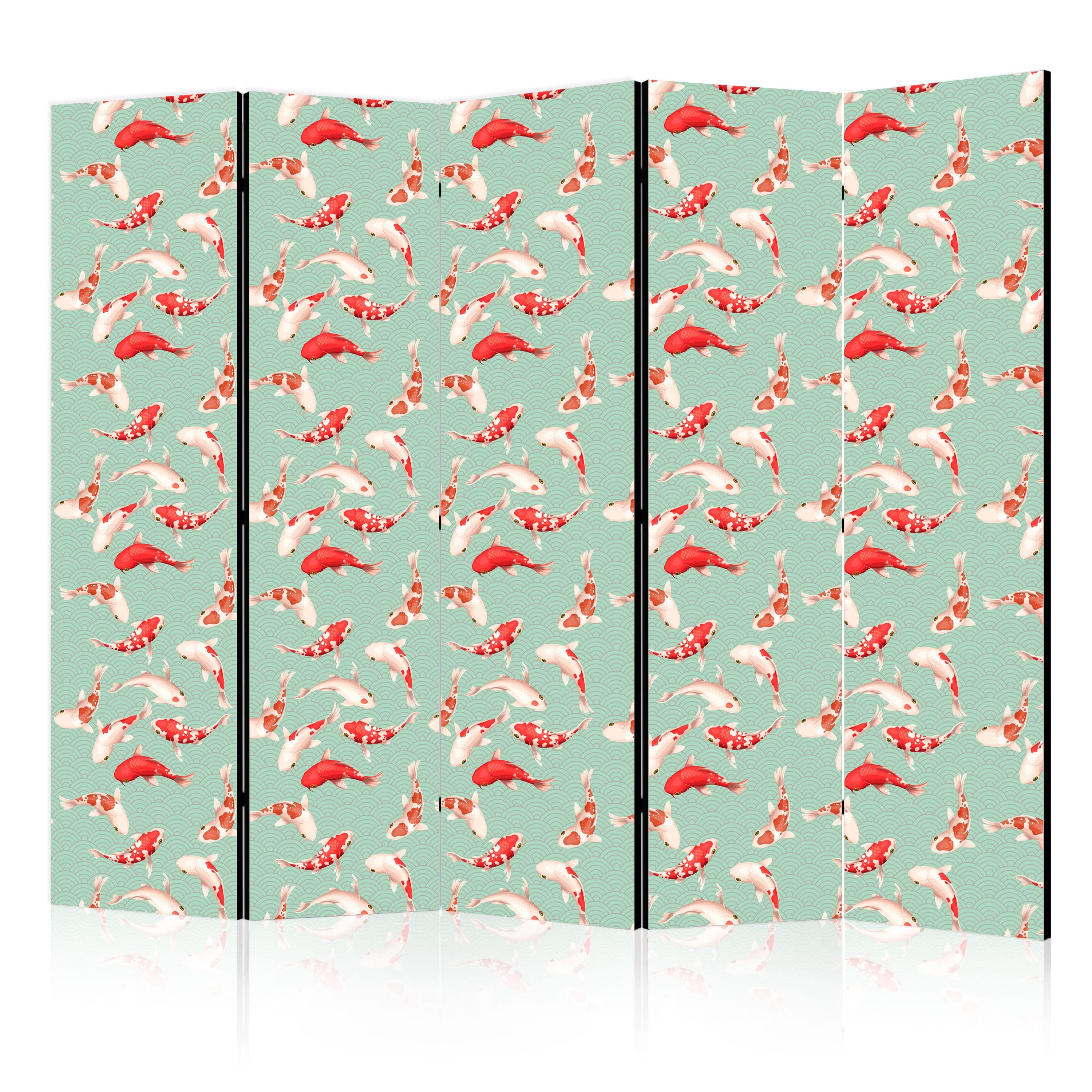 Muralo Paravent 5-Tlg (Packung, 1 St., 225x172 cm), 3 Varianten, Für das Wohnzimmer, das Schlafzimmer