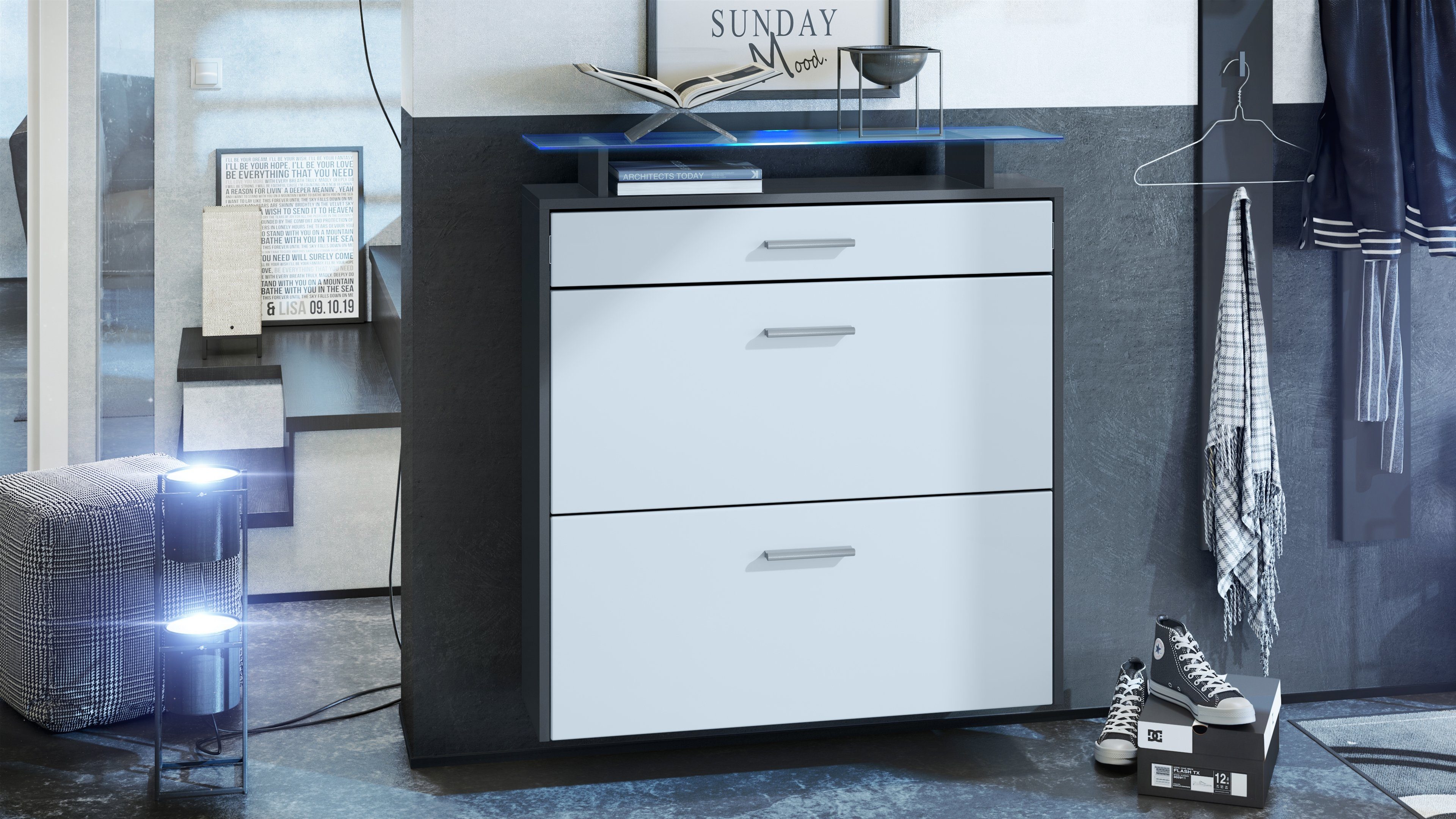 Vladon Schuhschrank Malea (hängender Schuhkipper für günstig online kaufen