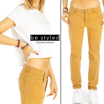 be styled Boyfriend-Jeans Gerade geschnittene Hüftjeans relaxed Damenhosen - Damen - j8m 5-pocket, mit Stretch-Anteil