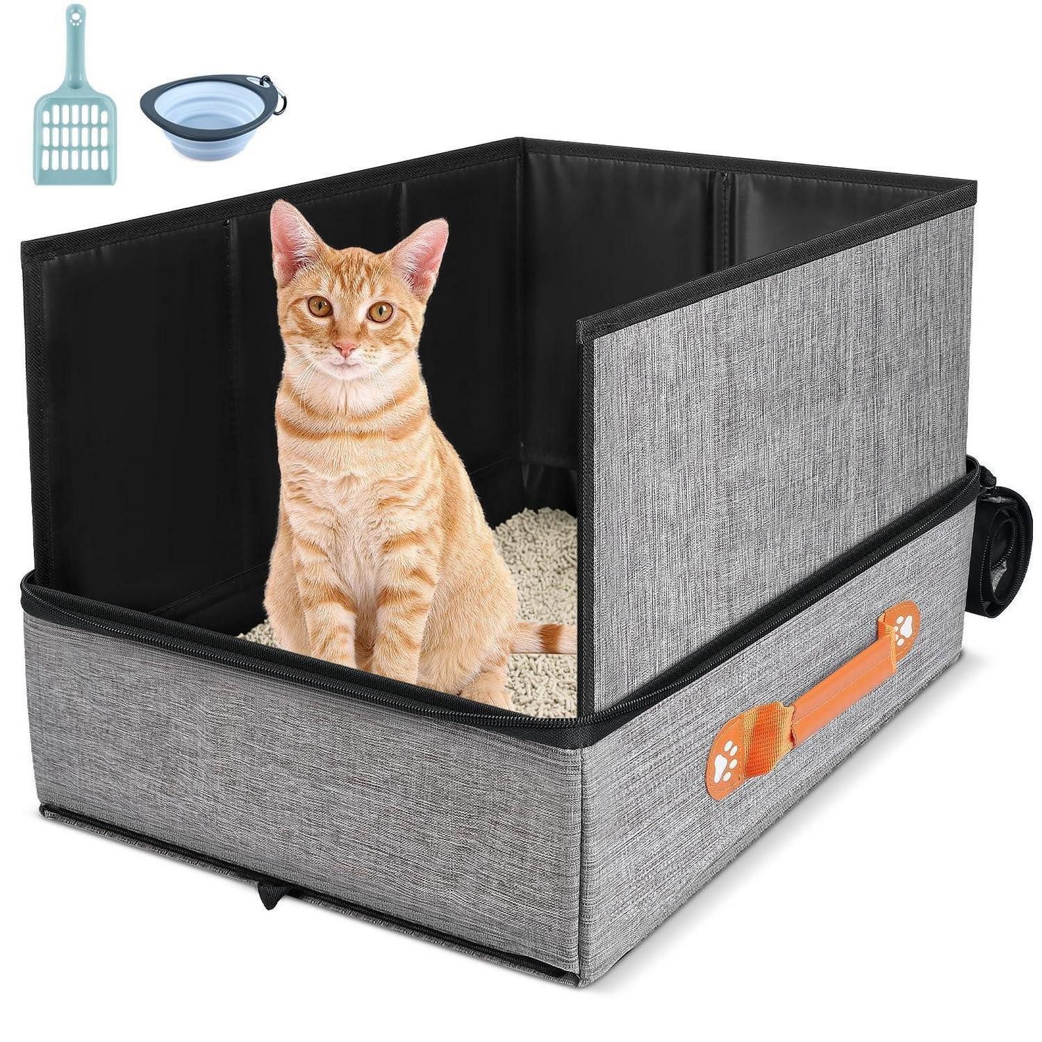 LuxusKollektion Katzentoilette Reise-Katzentoilette faltbar mit Zubehör