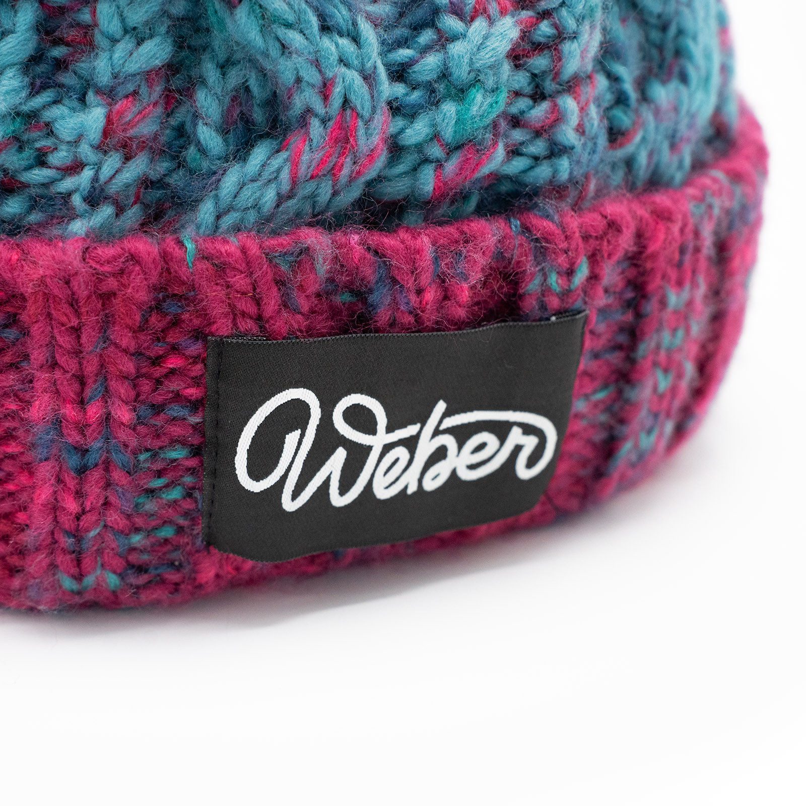 Weber GmbH Bommelmütze Weber Wintermütze mit Bommel Strickmütze Pink Unisex Damen Herren (1-St) Shearling bietet optimale Wärme für Ohren und Stirn