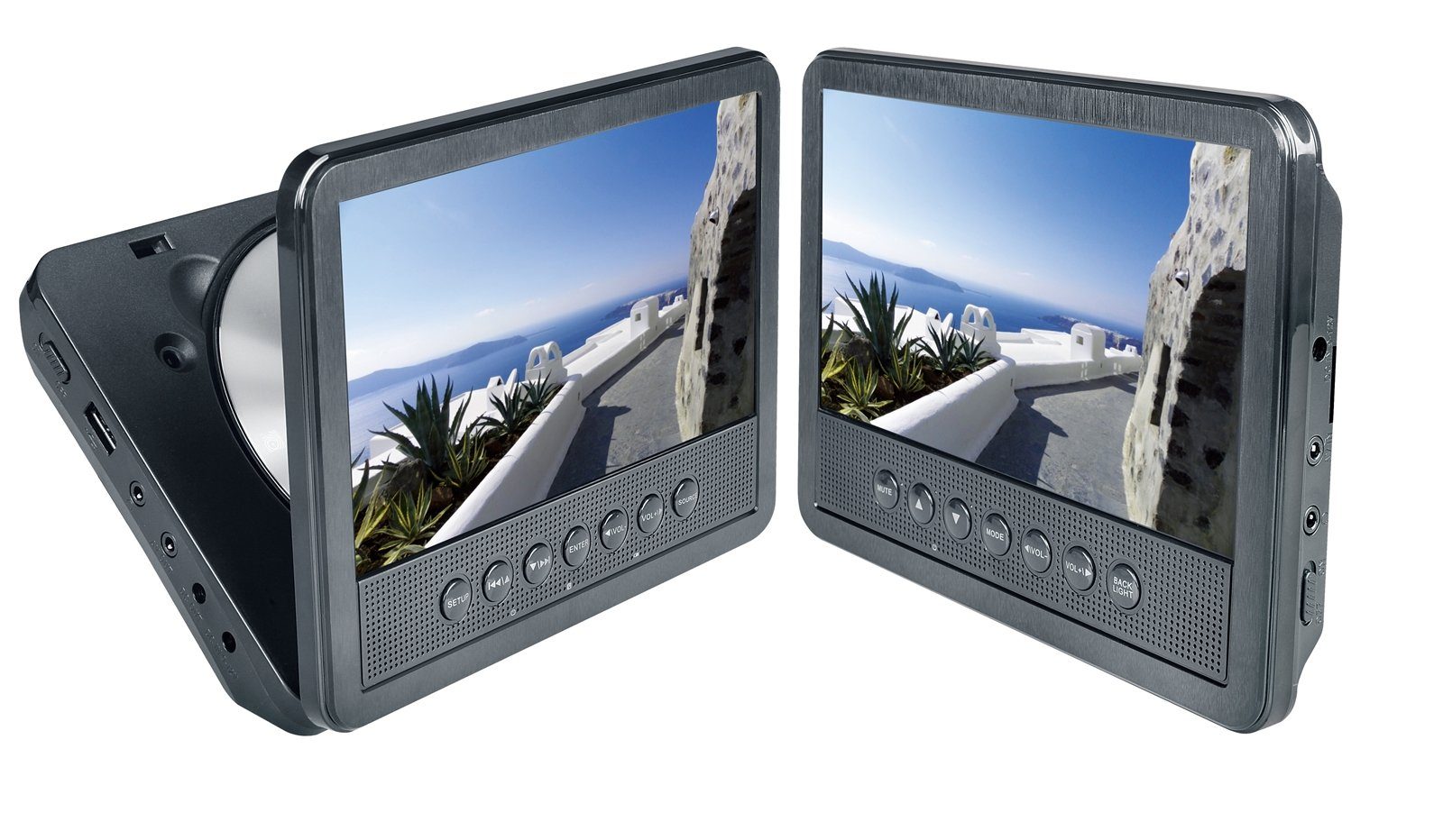 Reflexion »DVD7052« Portabler DVD-Player (Auto DVD-Player Auto 17,8 cm (7  Zoll) mit 2 Bildschirmen, USB, Kopfhörer-Ausgang, 12 Volt-Adapter, Halterung  Kopfstütze) online kaufen | OTTO
