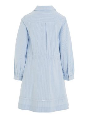 Tommy Hilfiger Hemdblusenkleid ITHACA STRIPE SHIRT DRESS mit Lochstickerei am Saum & Gürtel