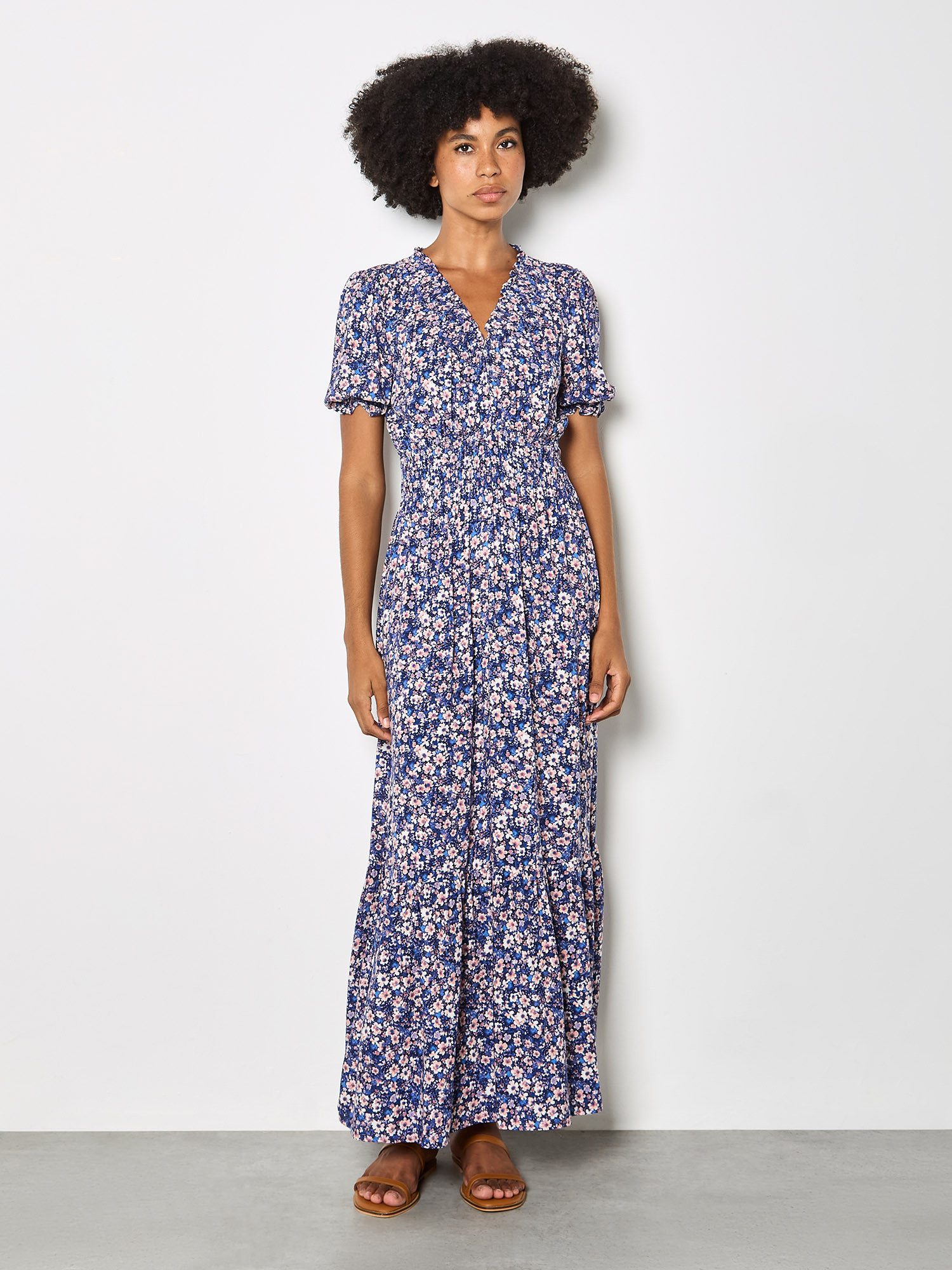 Apricot Maxikleid Maxikleid Druck