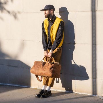 DRAKENSBERG Reisetasche Weekender »Finn« Havanna-Braun, mit Schuhfach für Damen und Herren, Sporttasche, aus Premium Leder