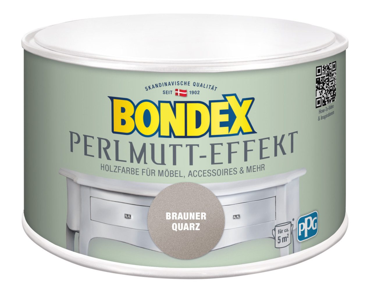 Bondex Holzschutzlasur Bondex Holzfarbe Perlmutt-Effekt 500 ml brauner