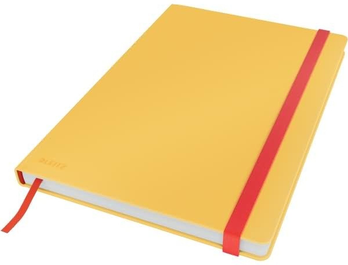 LEITZ Notizbuch Notizbuch Cosy B5 fester Einband kariert gelb