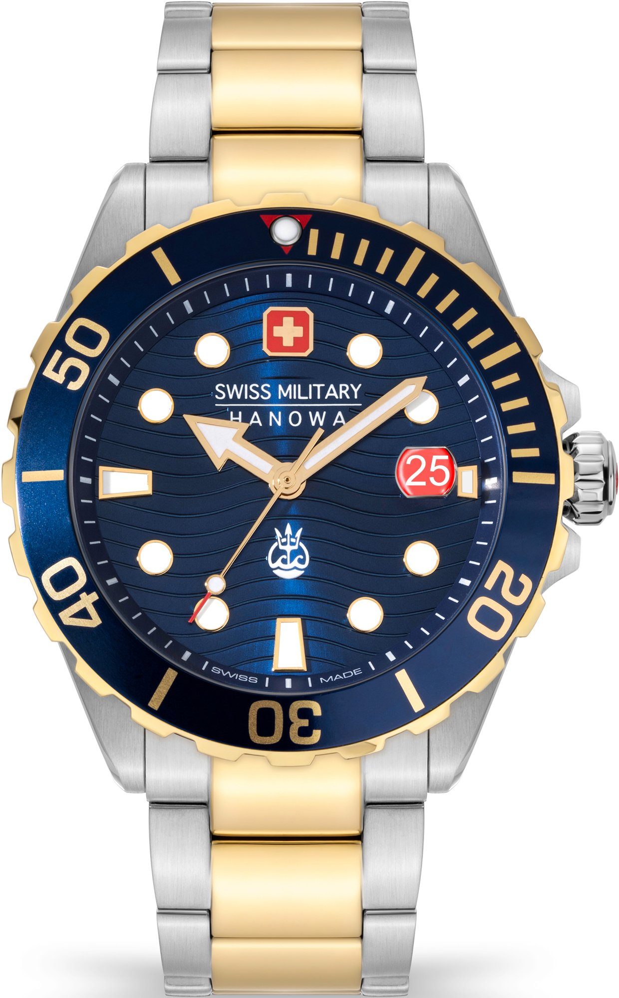 Swiss Military Hanowa Quarzuhr OFFSHORE DIVER II, SMWGH2200360, Armbanduhr, Herrenuhr, Schweizer Uhr, Datum, Saphirglas, Swiss Made