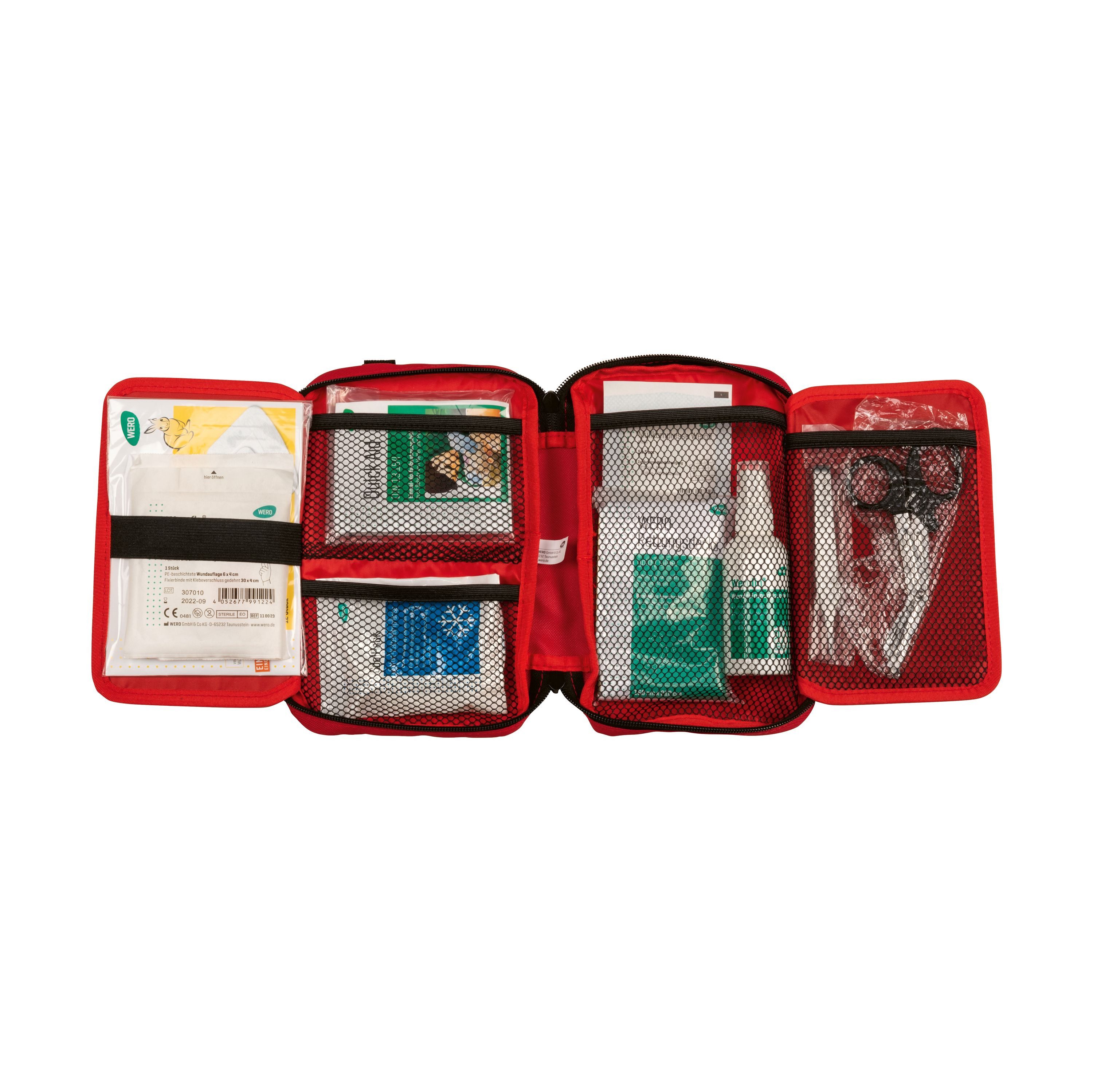WERO Erste-Hilfe-Set On-Tour Erste-Hilfe-Ausstattung mit Tasche für Reisen & Wandern