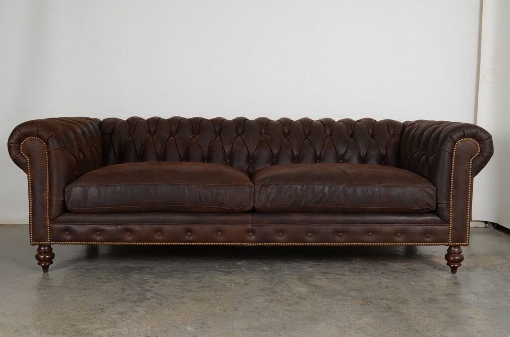 JVmoebel Chesterfield-Sofa Big Sofa Chesterfield Polsterung in Grau, Made in Europa