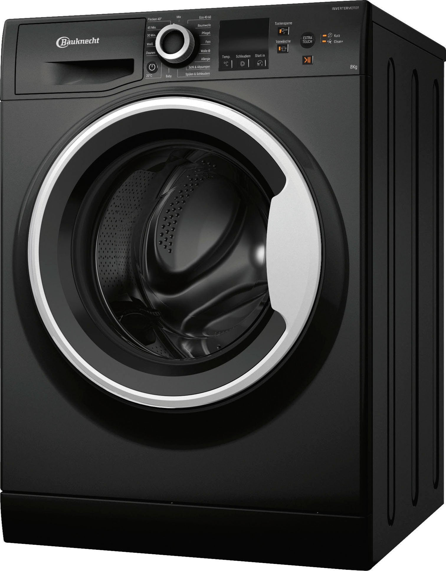 BAUKNECHT Waschmaschine WM BB 814 A, 8 kg, 1400 U/min, Kurz 45' – saubere  Wäsche bei voller Beladung in nur 45 Minuten