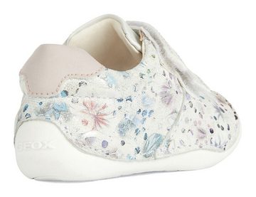 Geox B TUTIM Lauflernschuh Babyschuh, Festtagsschuh, Klettschuh mit glänzendem Print