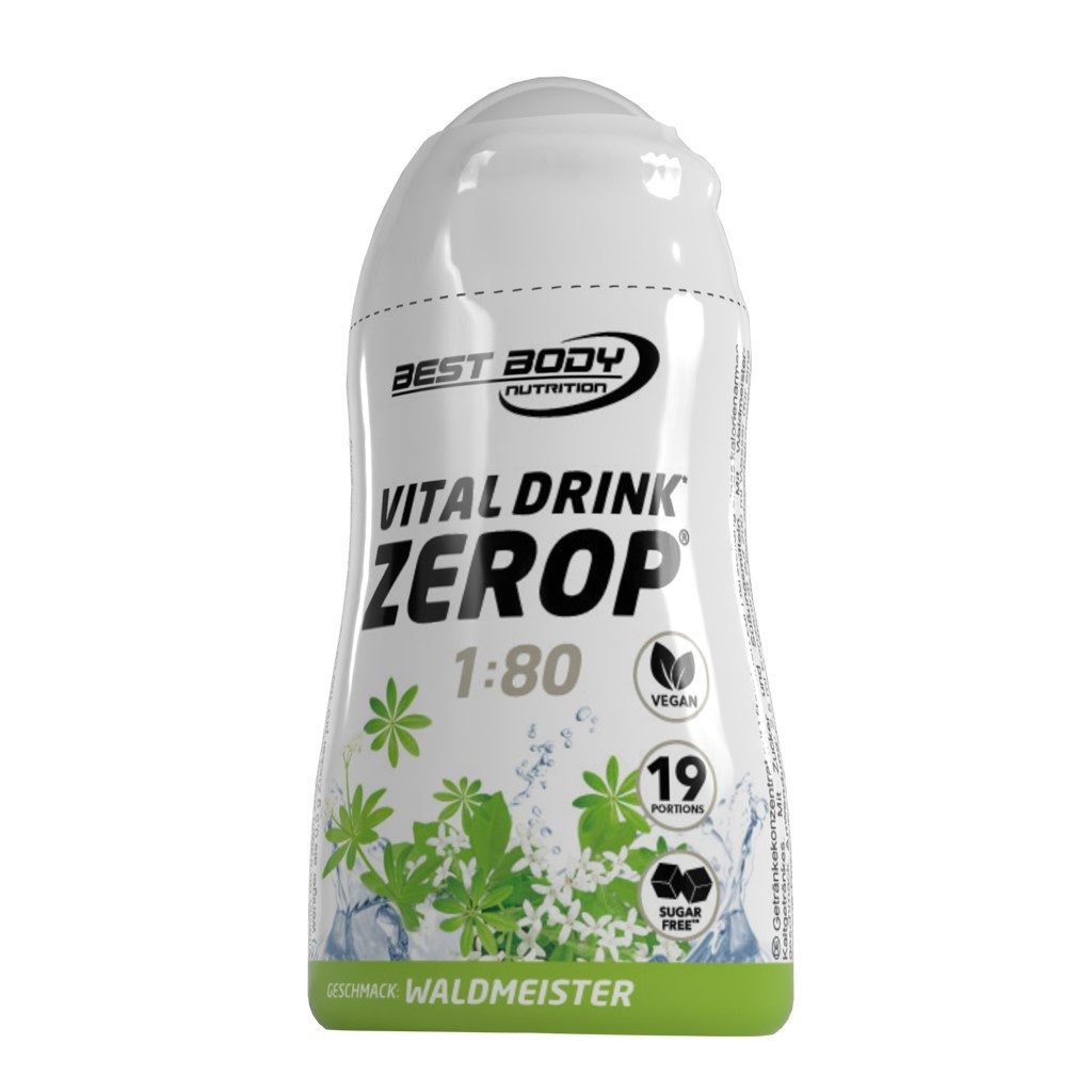 Best Body Nutrition Vital Drink Zerop - 48 ml Squeeze Flasche Flüssigkeit, Getränk