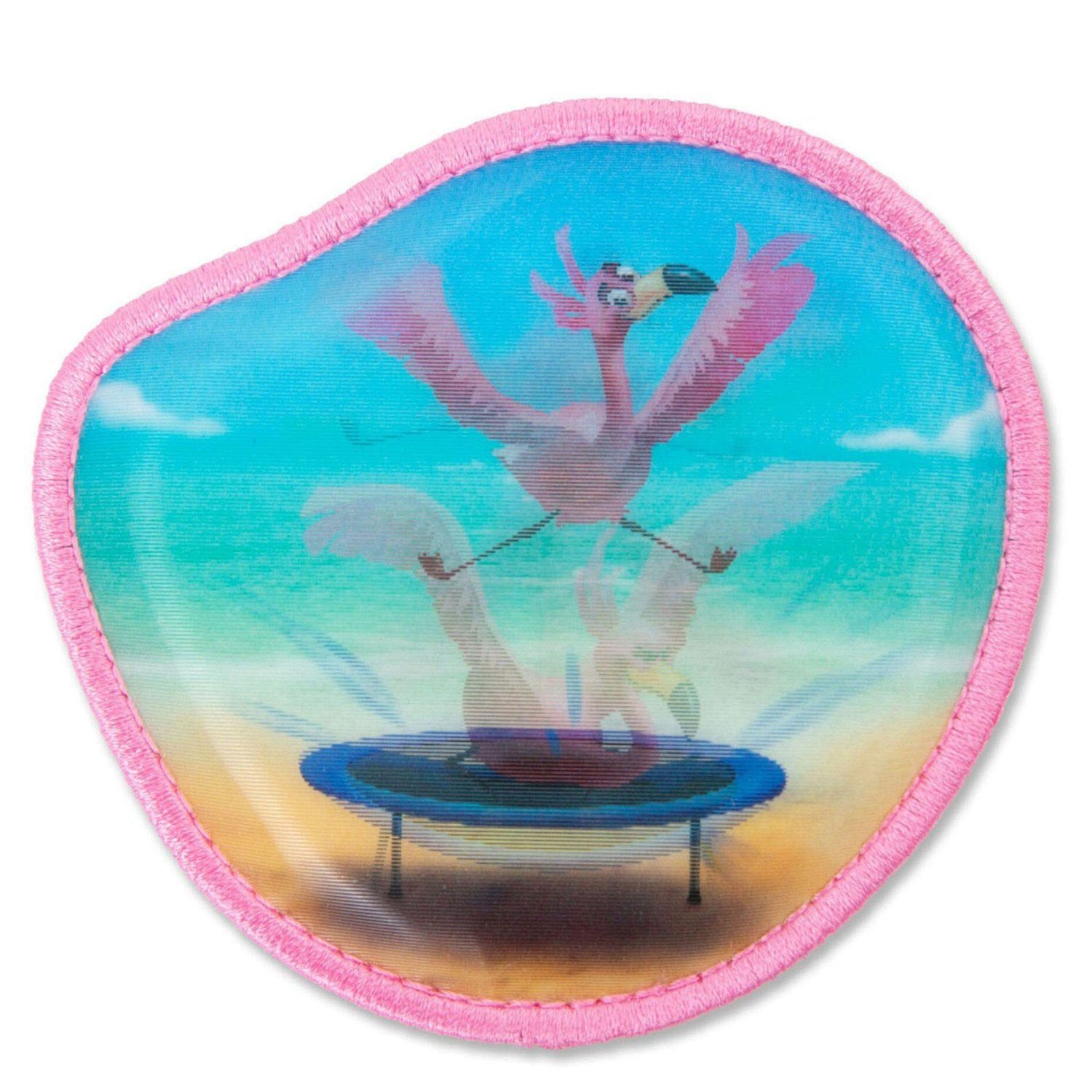 Schulranzen Zubehör Klettie - Wackelbild (Flamingo)